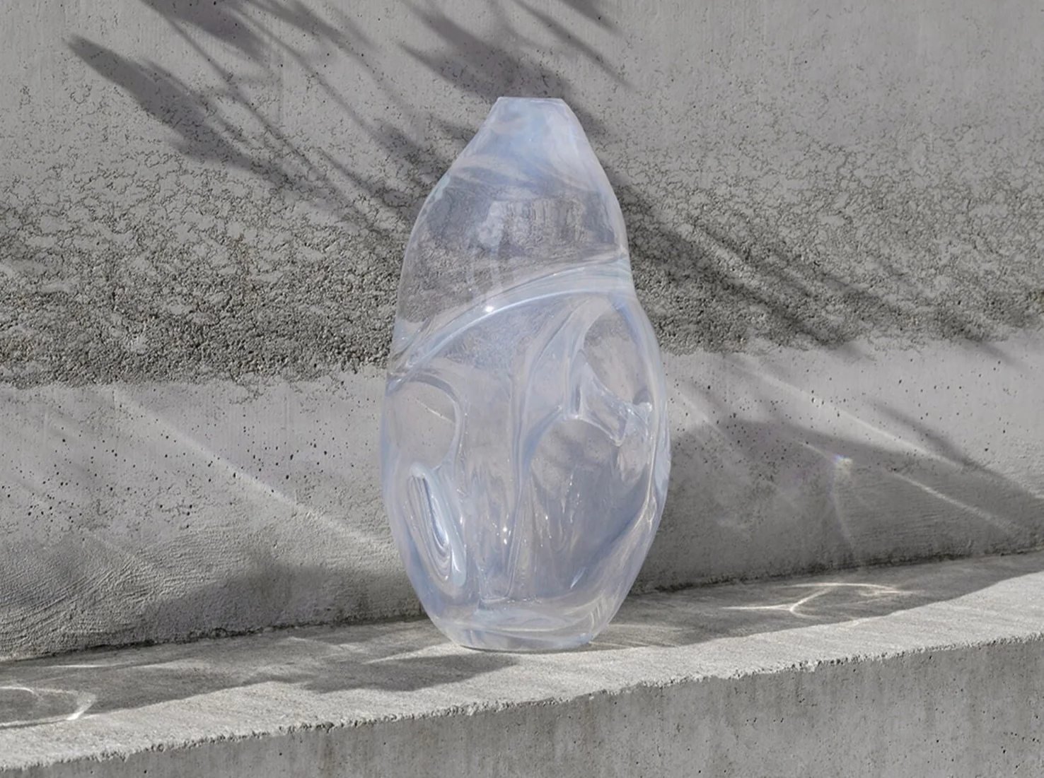 ANALOG OMAM DRY VASE / ALABASTER Ø6.6" x H11.8" - Image 3