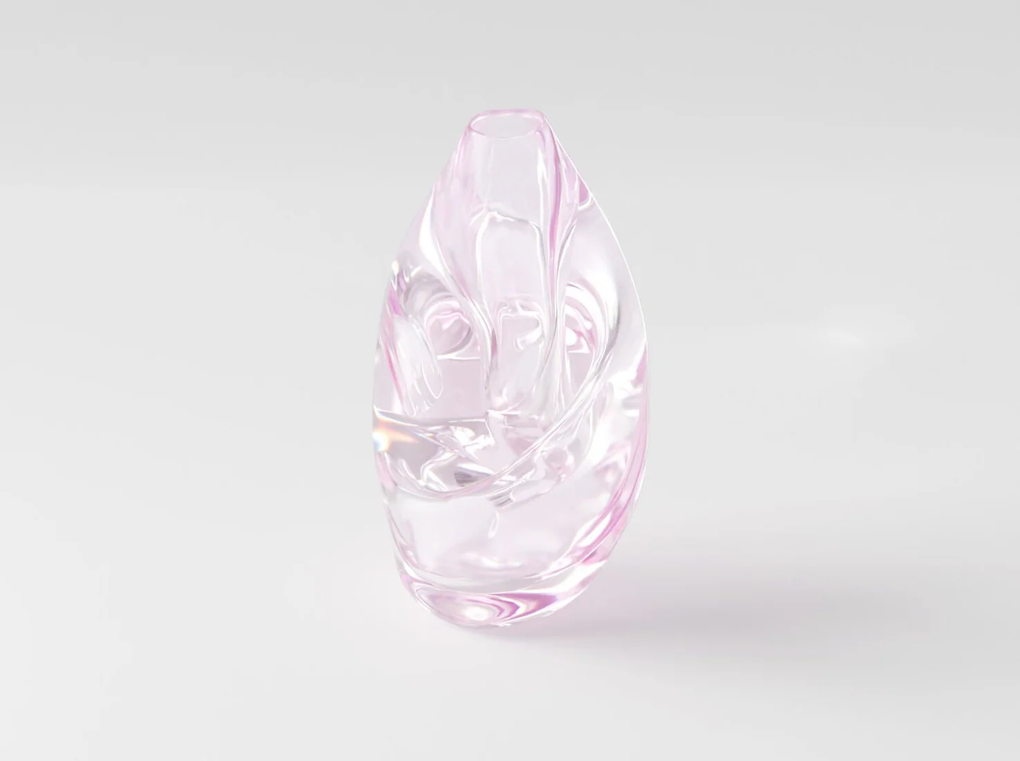 ANALOG OMAM DRY VASE / ROSÉ Ø6.6" x H11.8"