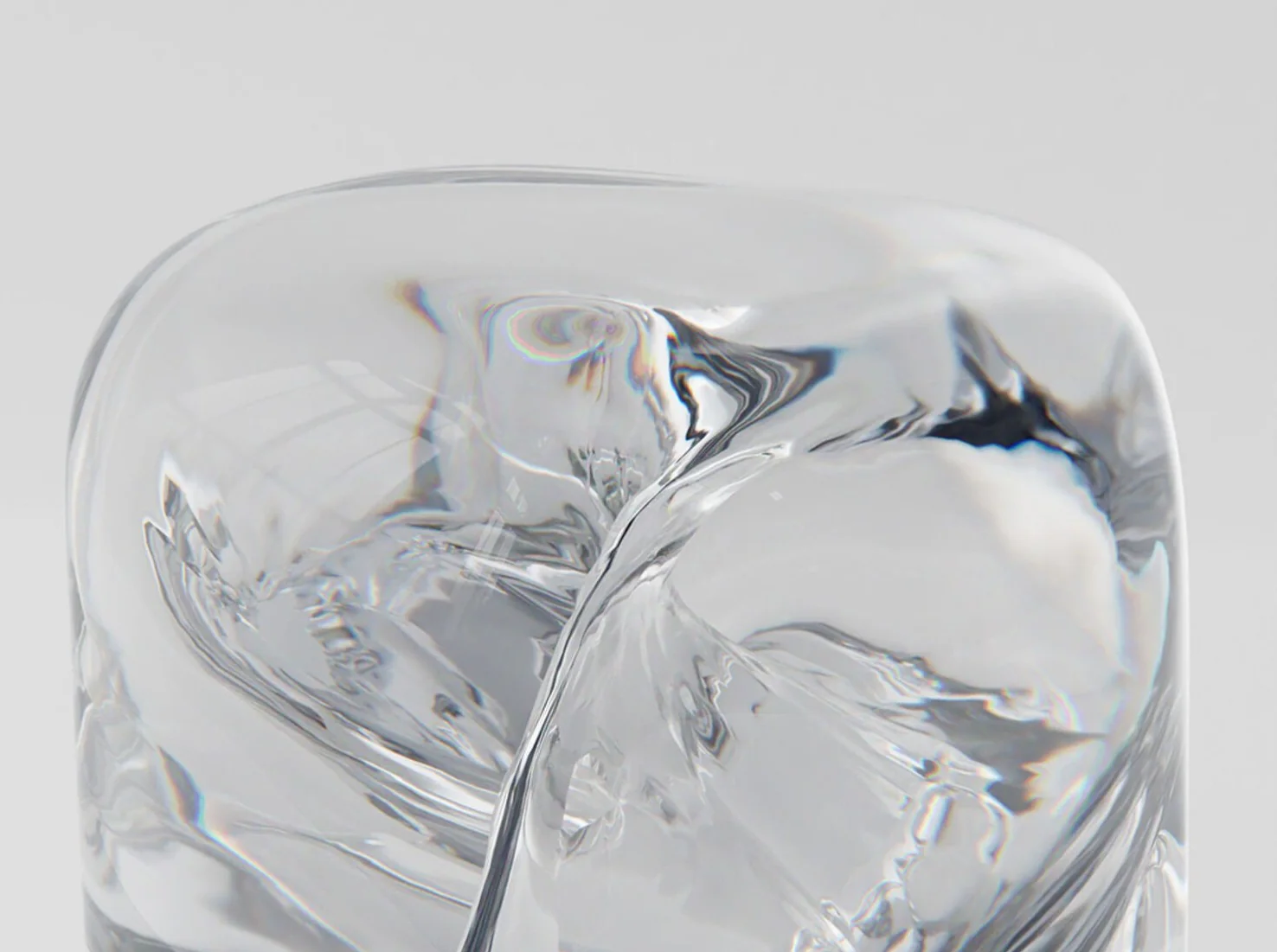 ANALOG OMAM SIDE TABLE / CLEAR Ø11" x H13.5" - Image 4