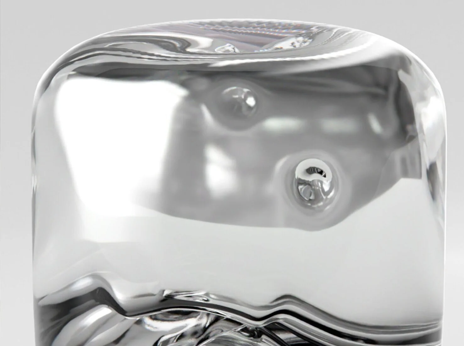 ANALOG OMAM SIDE TABLE / MIRRORED Ø11" x H13.5" - Image 4