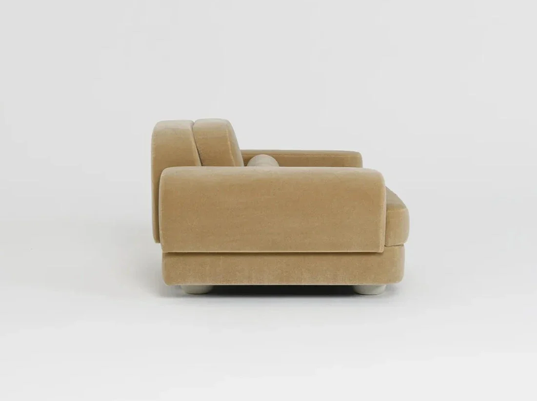 PIERRE AUGUSTIN FUMOIR ARMCHAIR VELVET L37" x D37" x H37" - Image 2