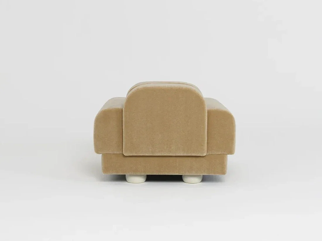 PIERRE AUGUSTIN FUMOIR ARMCHAIR VELVET L37" x D37" x H37" - Image 3