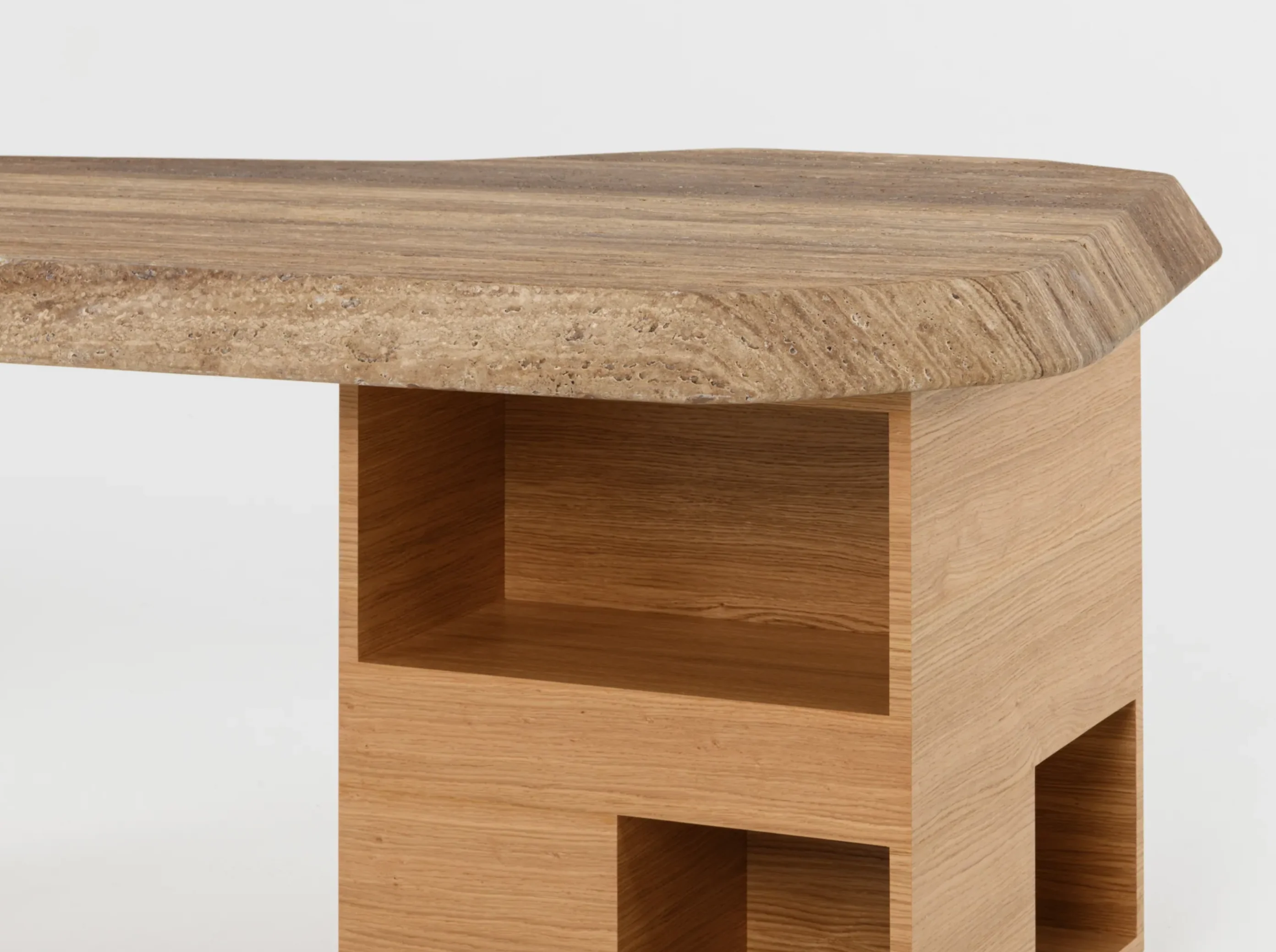 PIERRE AUGUSTIN ROSE ATLAS DESK L71" x D39" x H30" - Image 6