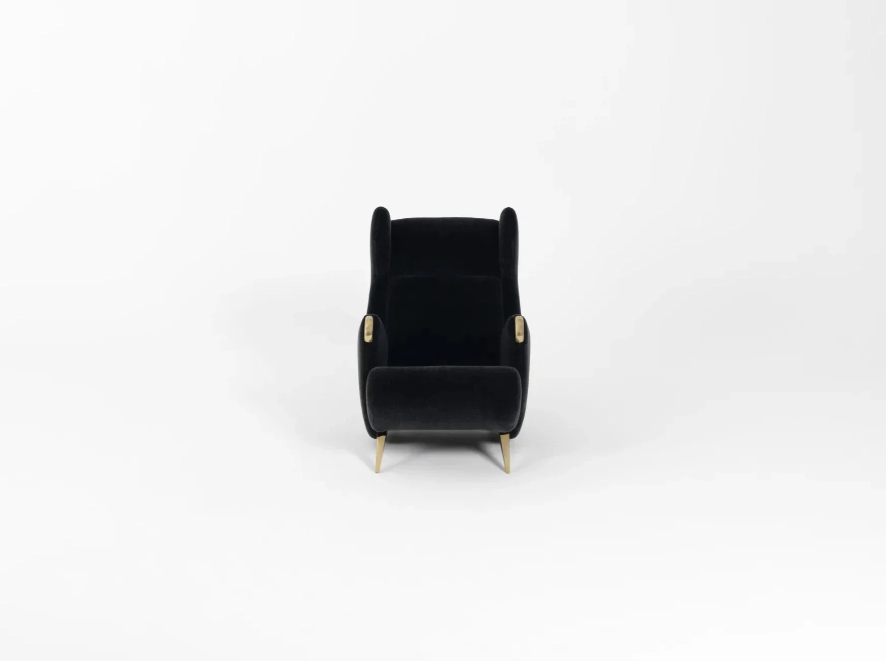 PIERRE AUGUSTIN ROSE CADILLAC CHAIR / BRASS L26.8" x D40.9" x H36.6" - Image 2