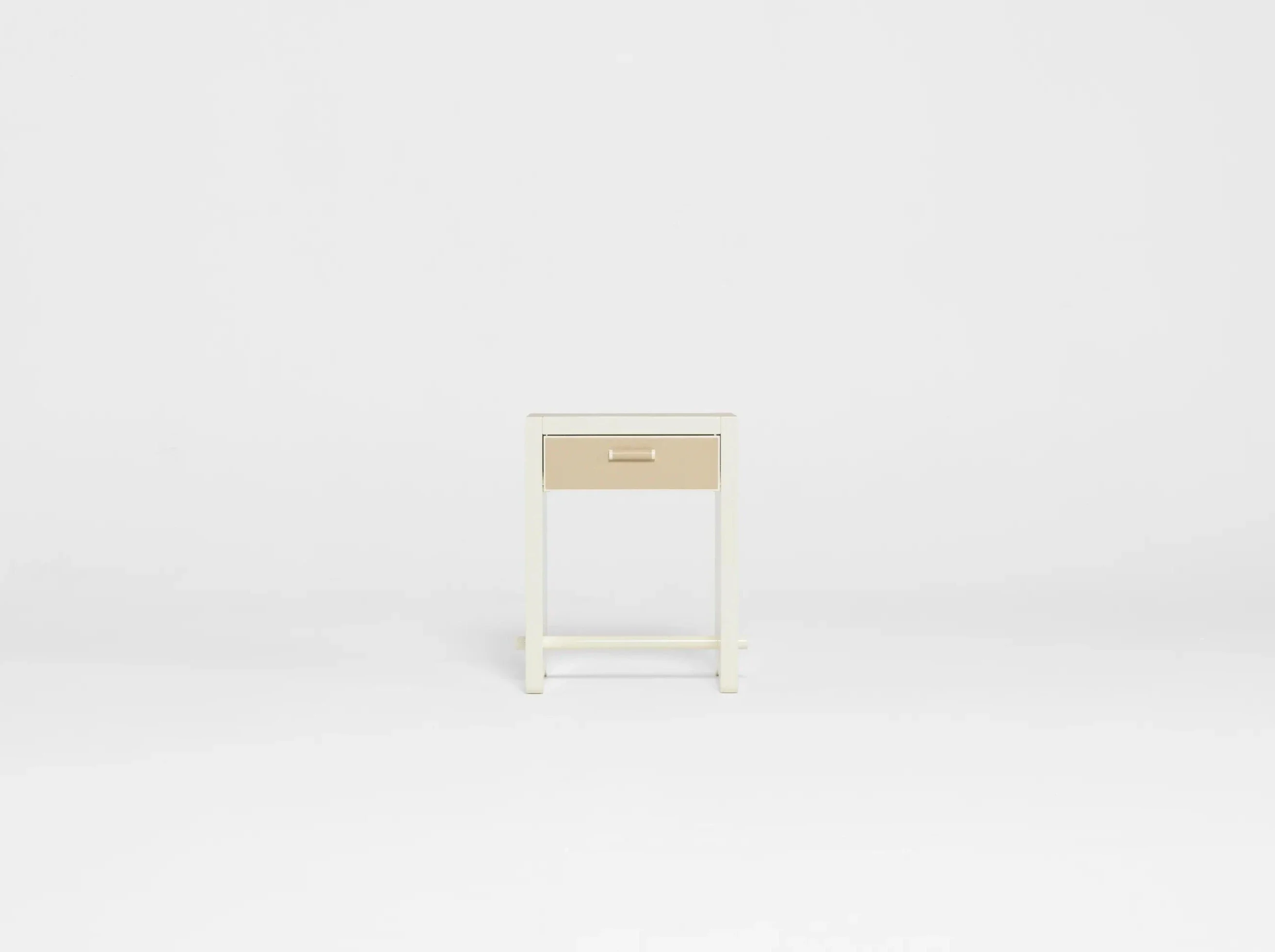 PIERRE AUGUSTIN ROSE DEHLOS BEDSIDE TABLE LACQUER W18" x D14" x H23.6" - Image 2