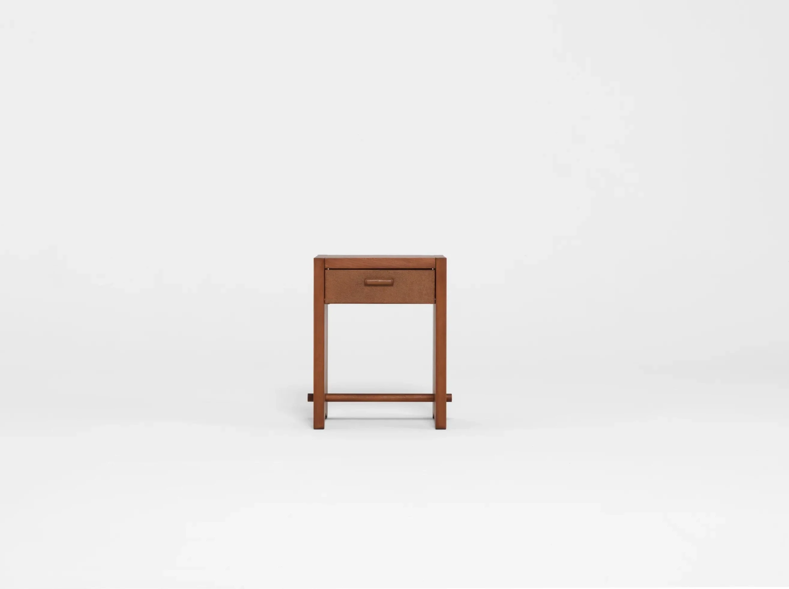 PIERRE AUGUSTIN ROSE DEHLOS BEDSIDE TABLE MAHOGANY W18" x D14" x H23.6" - Image 2