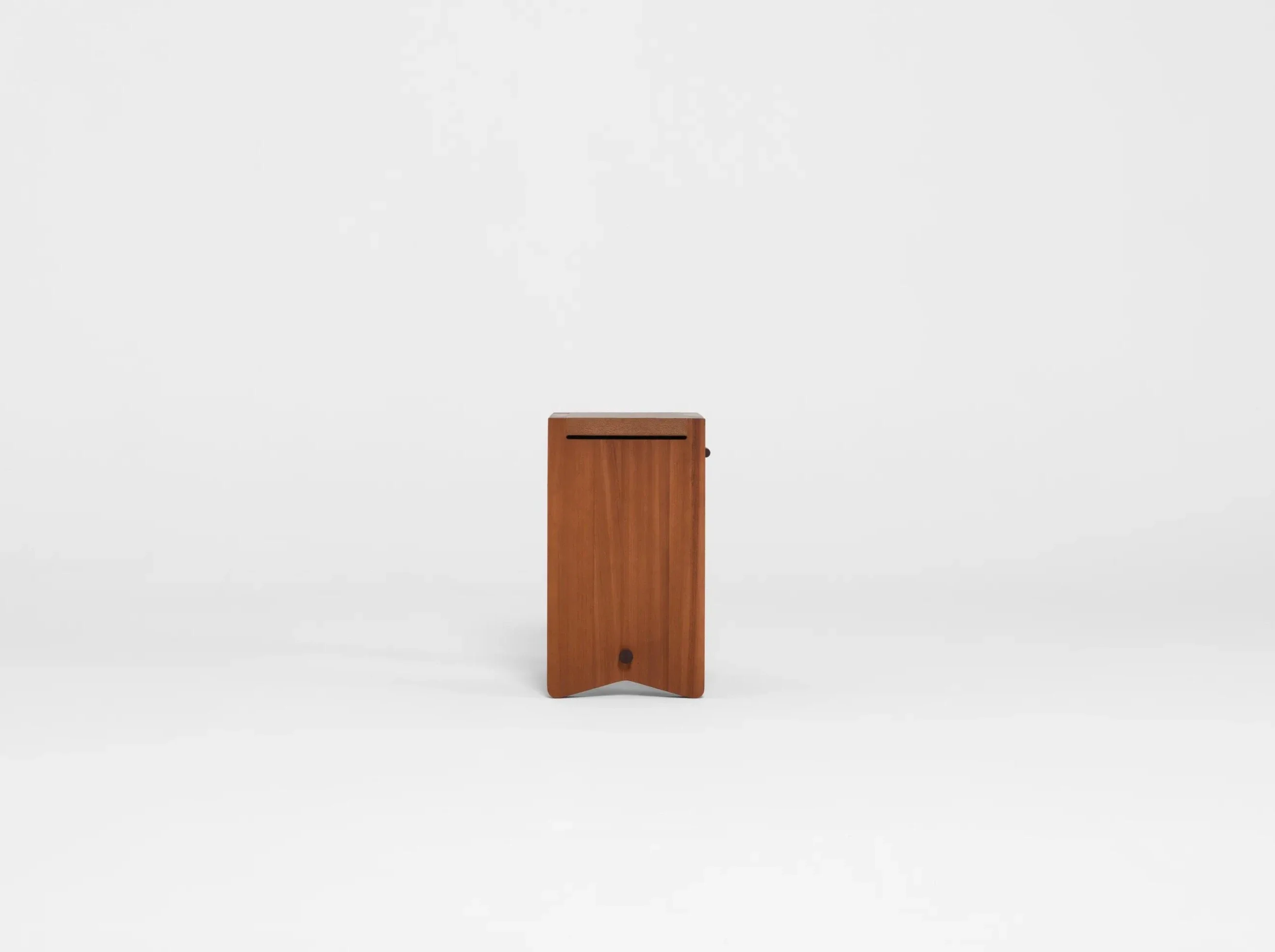 PIERRE AUGUSTIN ROSE DEHLOS BEDSIDE TABLE MAHOGANY W18" x D14" x H23.6" - Image 3
