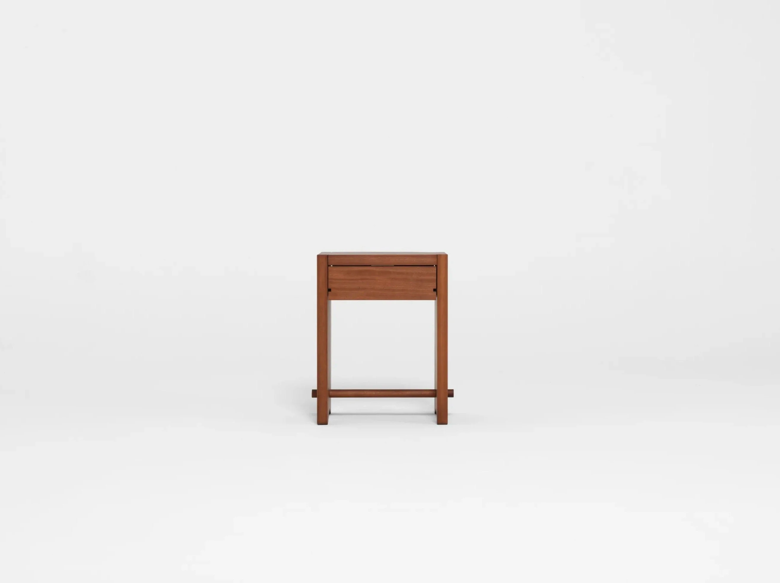 PIERRE AUGUSTIN ROSE DEHLOS BEDSIDE TABLE MAHOGANY W18" x D14" x H23.6" - Image 4