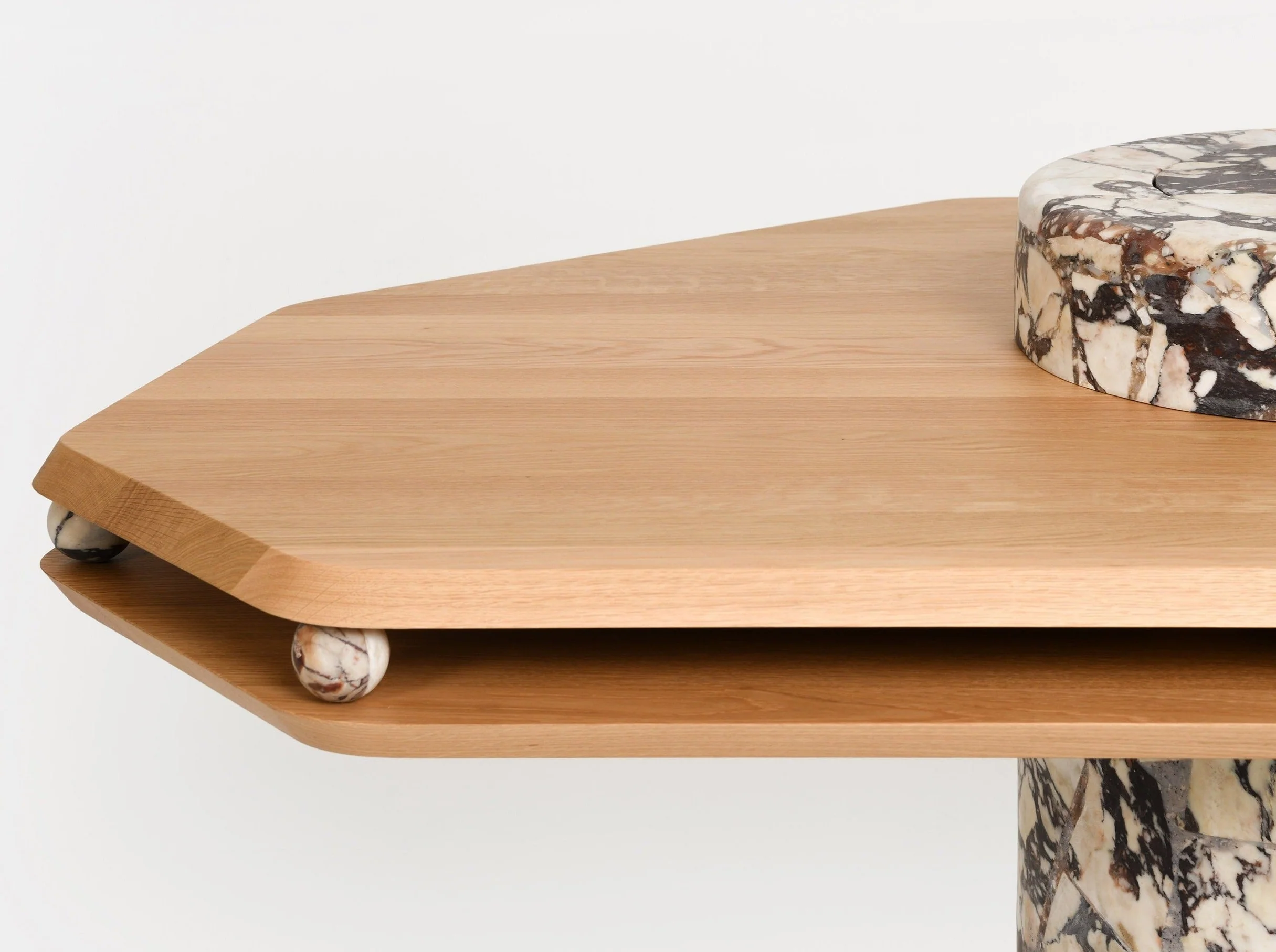 PIERRE AUGUSTIN ROSE OFFICIUM DESK  H30" x W94" x D39" - Image 5