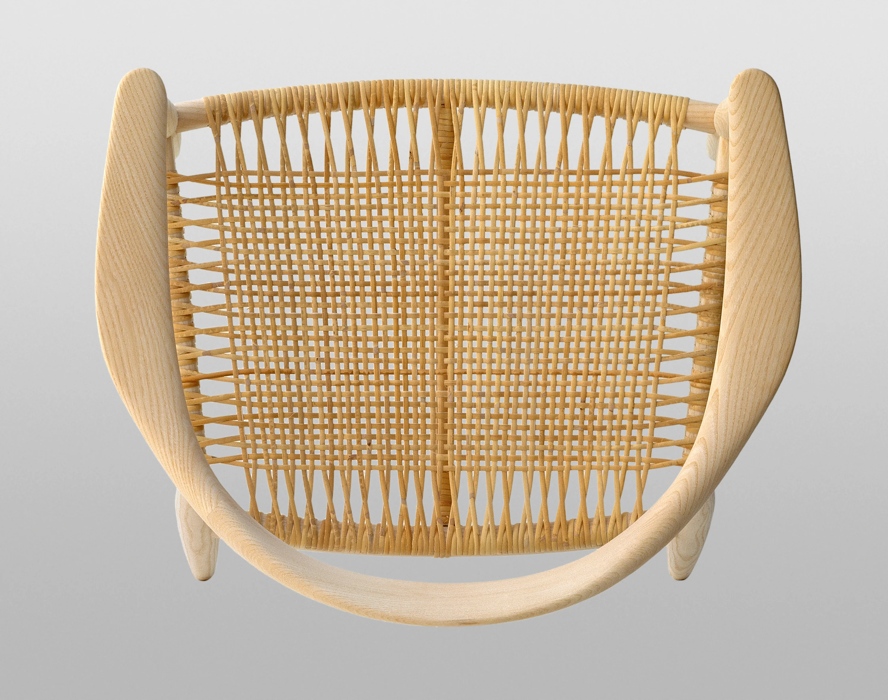 PP MOBLER HANS WEGNER PP501 ROUND CHAIR CANE W24.8" x D20.5" x H29.9 x SH17.3" - Image 3
