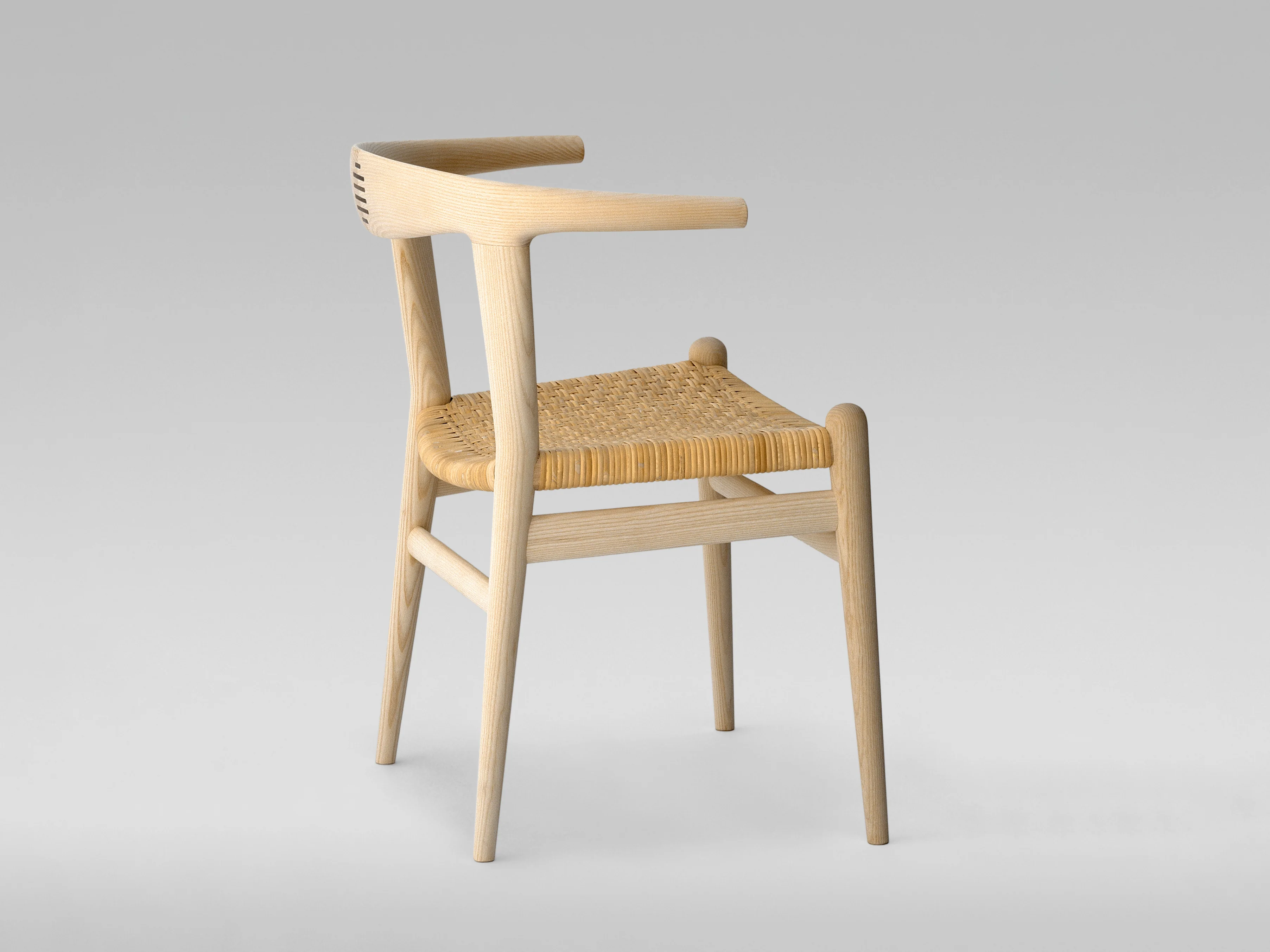 PP MOBLER PP518 BULL HORN CHAIR W28.5" x D20 x SH17" - Image 3