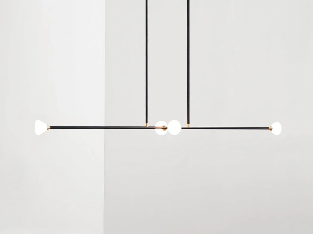 ROLL & HILL APOLLO CHANDELIER / 4 L53" x D6" x H40"