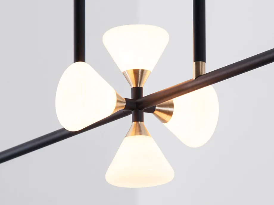 ROLL & HILL APOLLO CHANDELIER / 6 L53" x D6" x H41.5" - Image 2