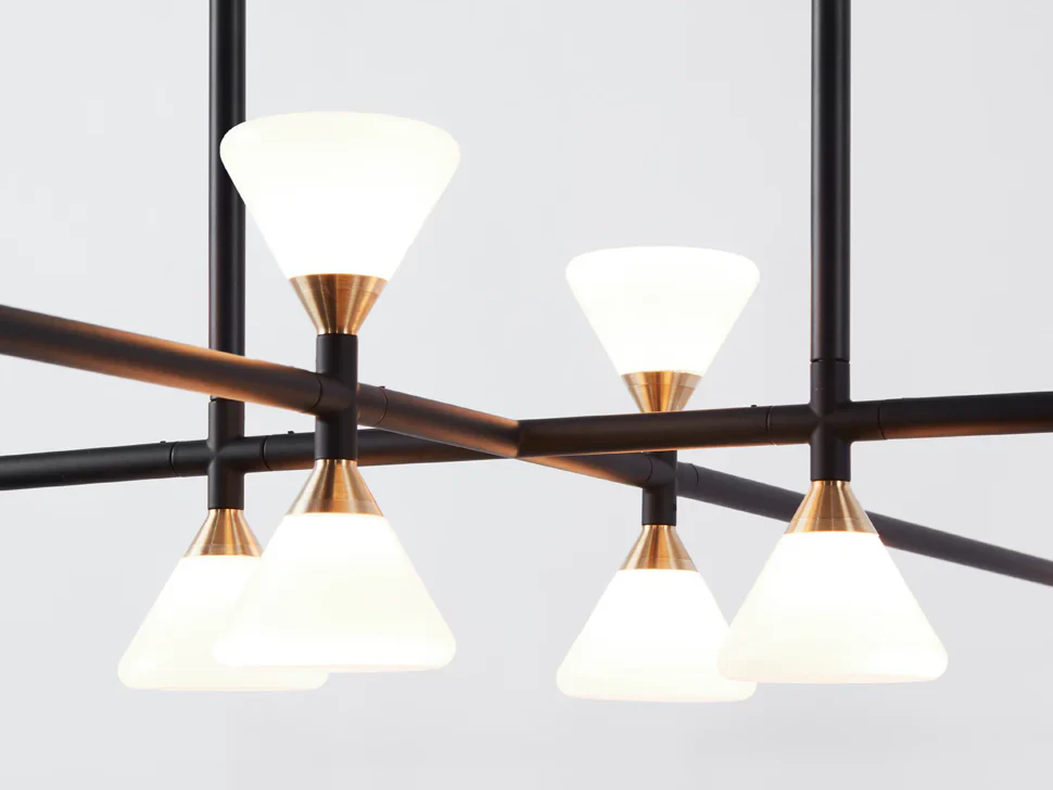 ROLL & HILL APOLLO CHANDELIER / HORIZONTAL 10 Ø57" x H41.5" - Image 3