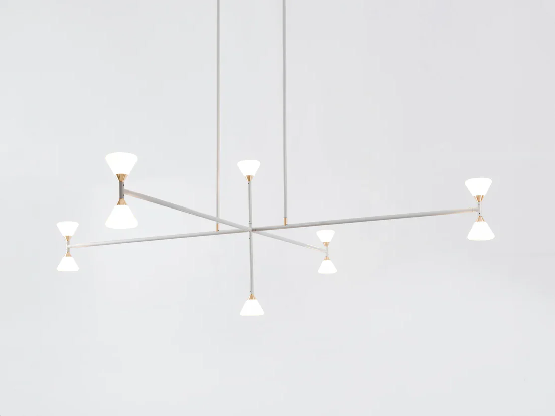 ROLL & HILL APOLLO CHANDELIER / VERTICAL 10 Ă57" x H46"