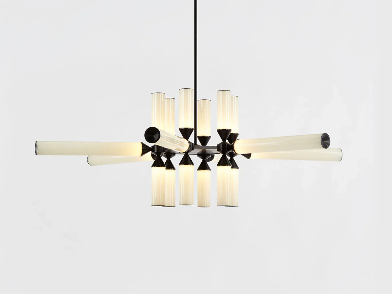 ROLL & HILL CASTLE CHANDELIER / 18-01 L50" x D44 x H17.5" - Image 2