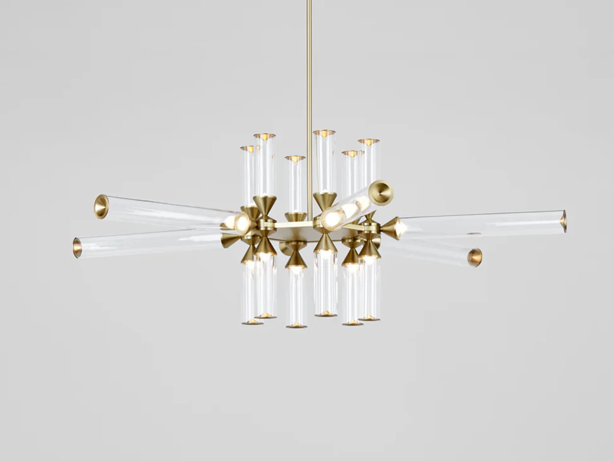 ROLL & HILL CASTLE CHANDELIER / 18-01 L50" x D44 x H17.5" - Image 3
