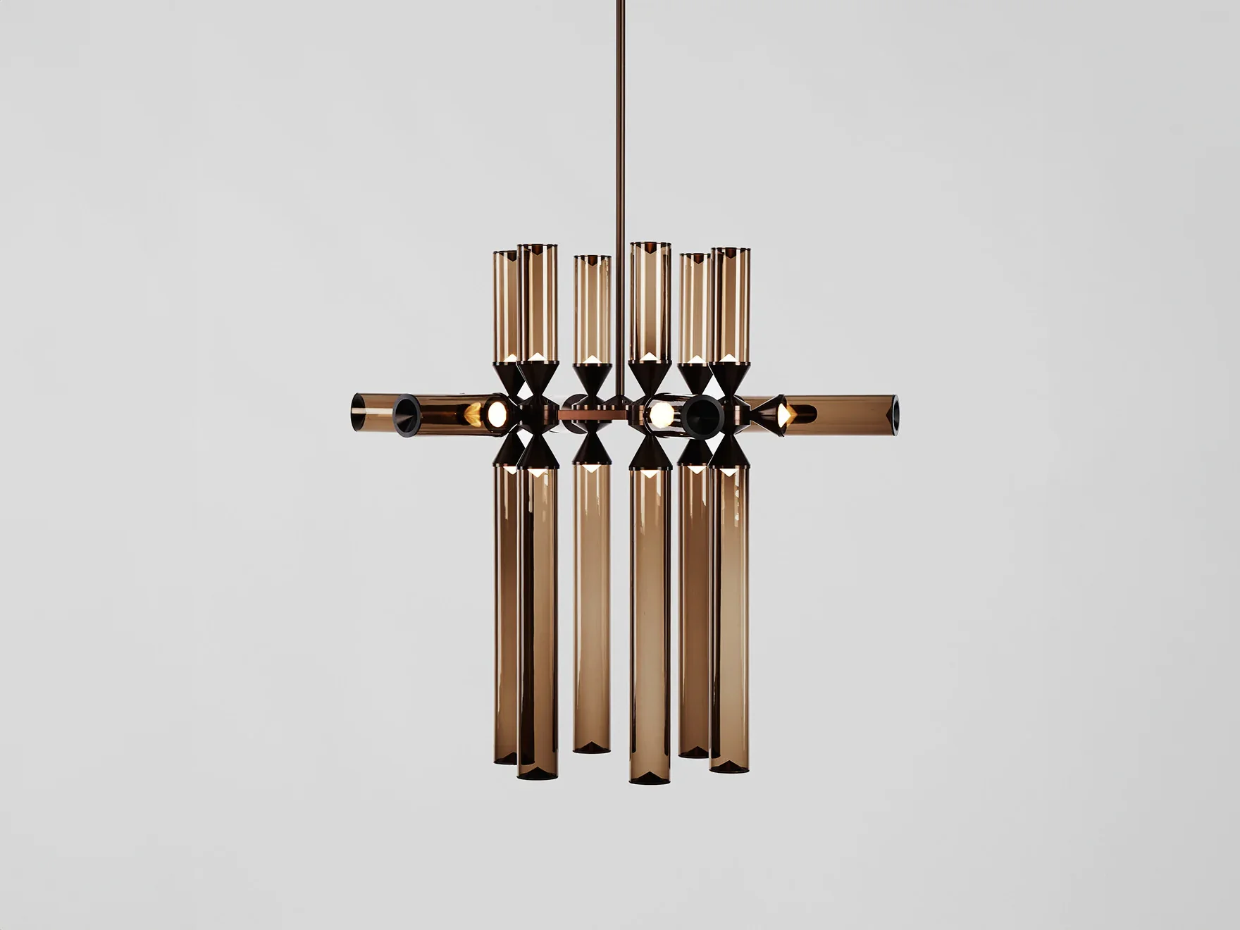 ROLL & HILL CASTLE CHANDELIER / 18-02 L30" x D27 x H27.5"