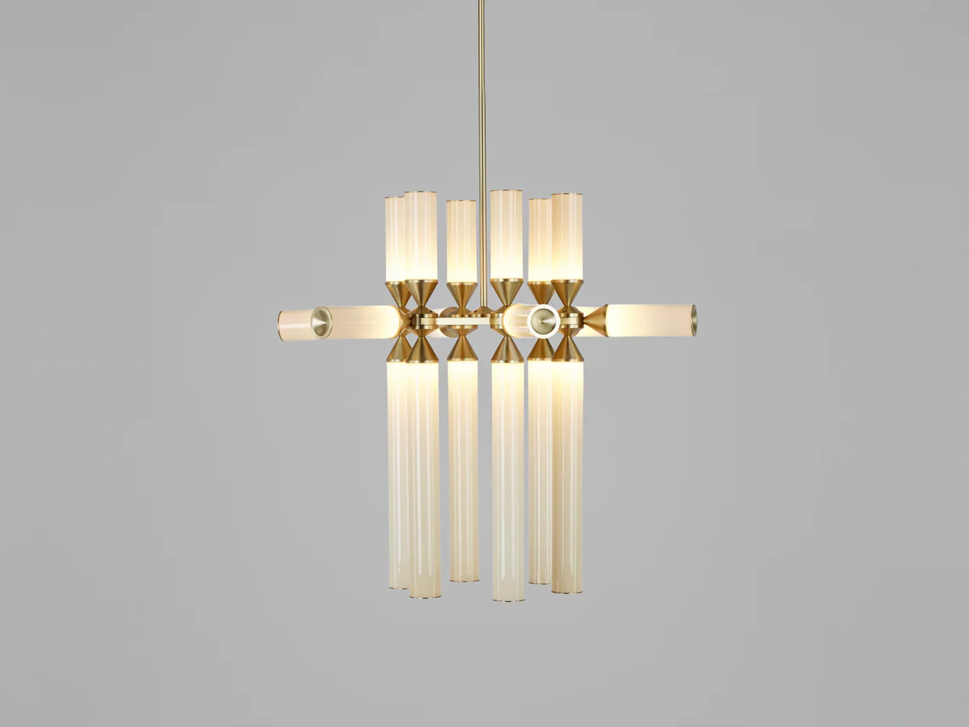 ROLL & HILL CASTLE CHANDELIER / 18-02 L30" x D27 x H27.5" - Image 2