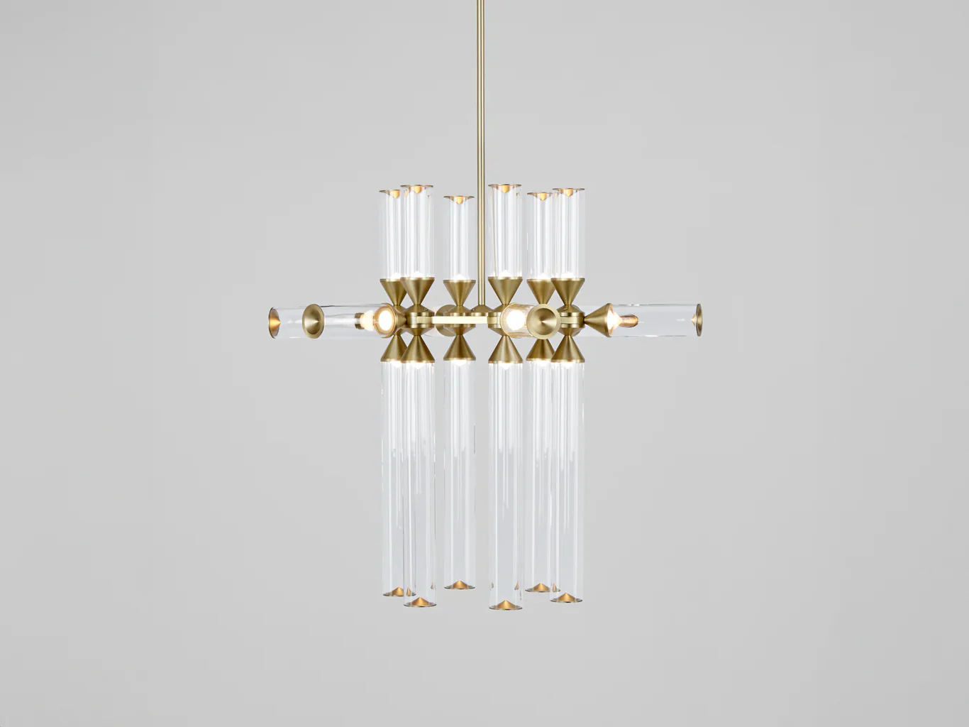 ROLL & HILL CASTLE CHANDELIER / 18-02 L30" x D27 x H27.5" - Image 4