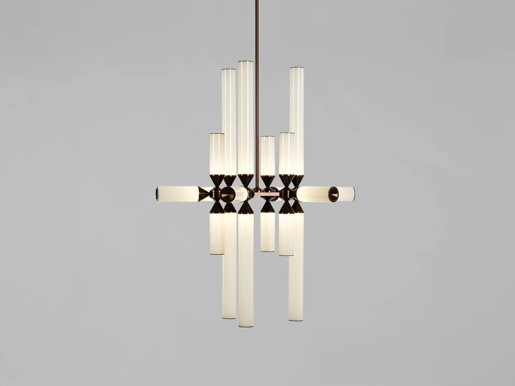 ROLL & HILL CASTLE CHANDELIER / 18-03 L30" x D27 x H37.5"