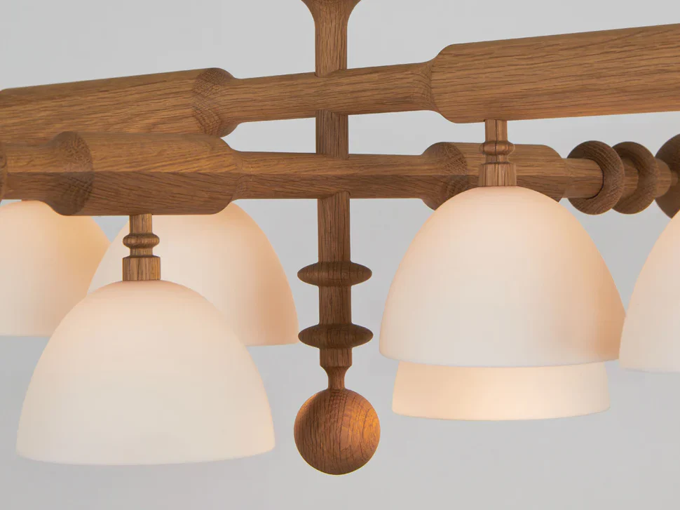 ROLL & HILL DEL PLAYA PENDANT / FOUR ARM L42" x D33" x H11.2" - Image 3