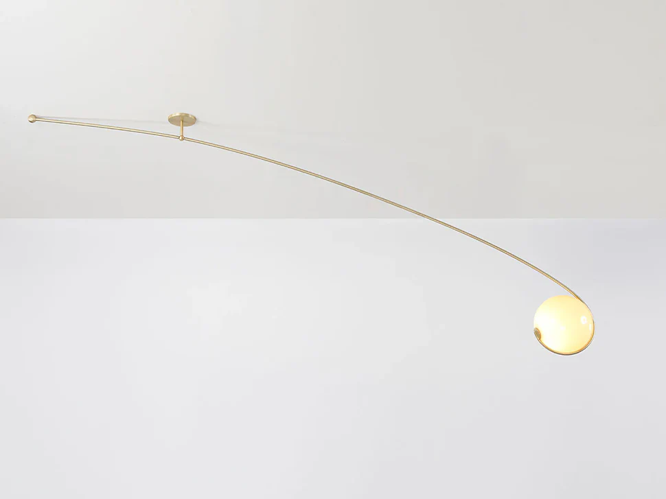 ROLL & HILL FIDDLEHEAD CANTILEVER PENDANT L99" x D10" x H33" - Image 3