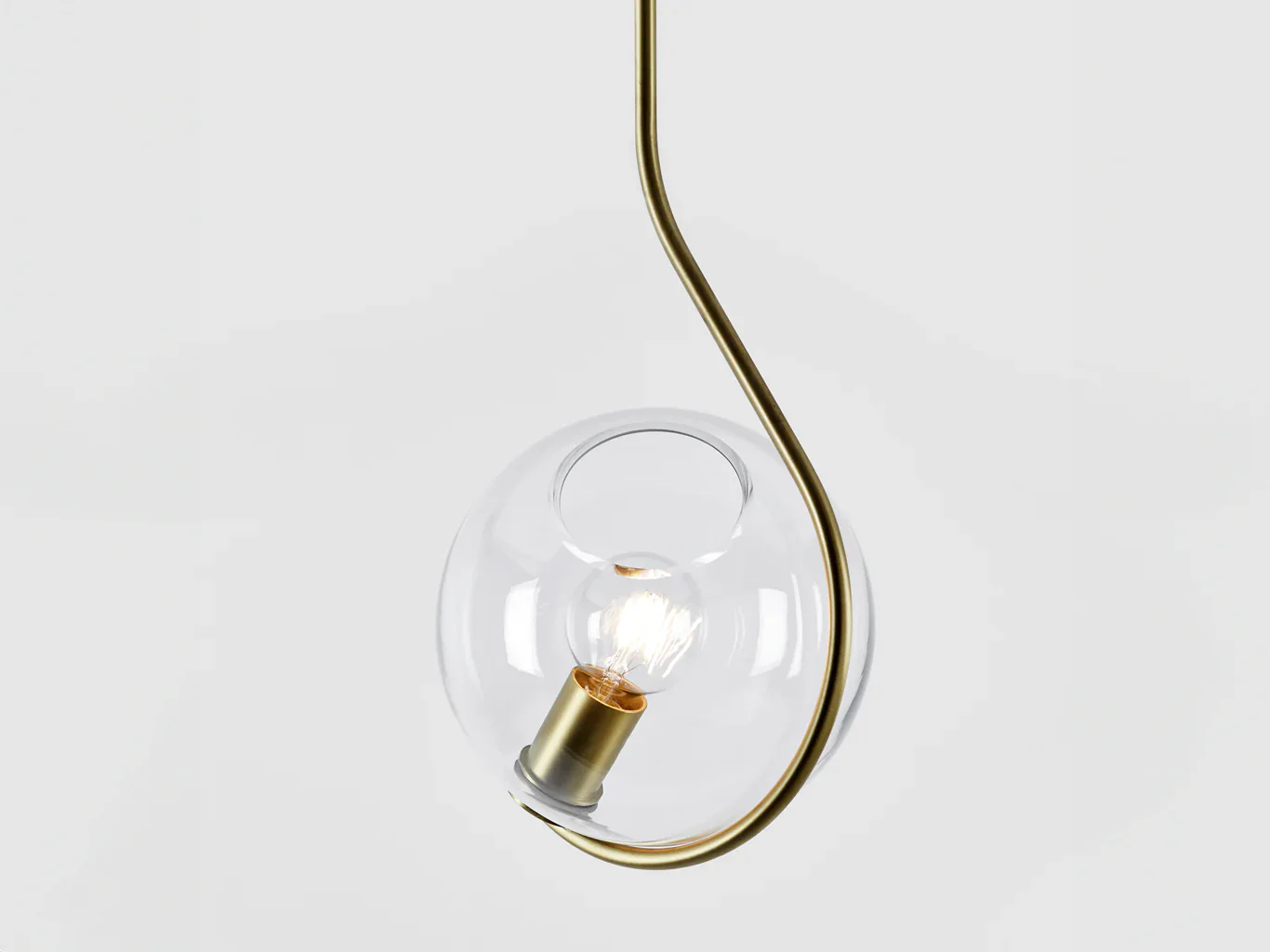 ROLL & HILL FIDDLEHEAD PENDANT W10.5" x D10" x H30" - Image 5
