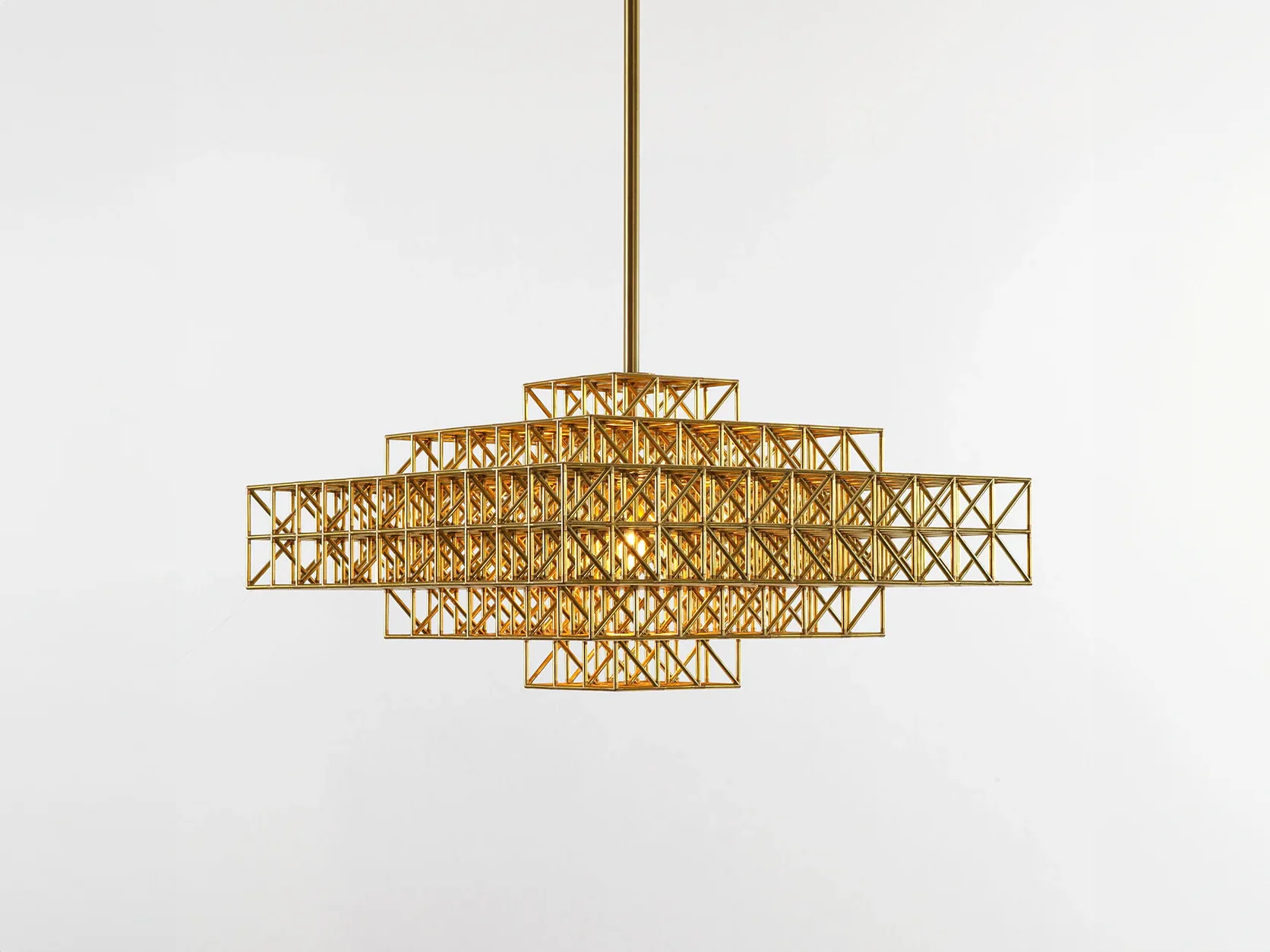 ROLL & HILL GRIDLOCK PENDANT / 1912 W22" x L22" x H13"