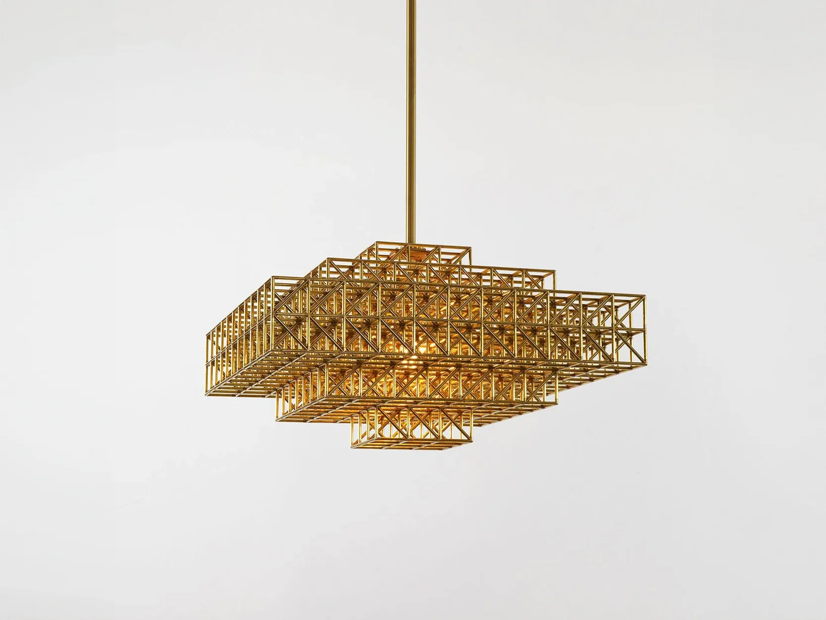 ROLL & HILL GRIDLOCK PENDANT / 1912 W22" x L22" x H13" - Image 2