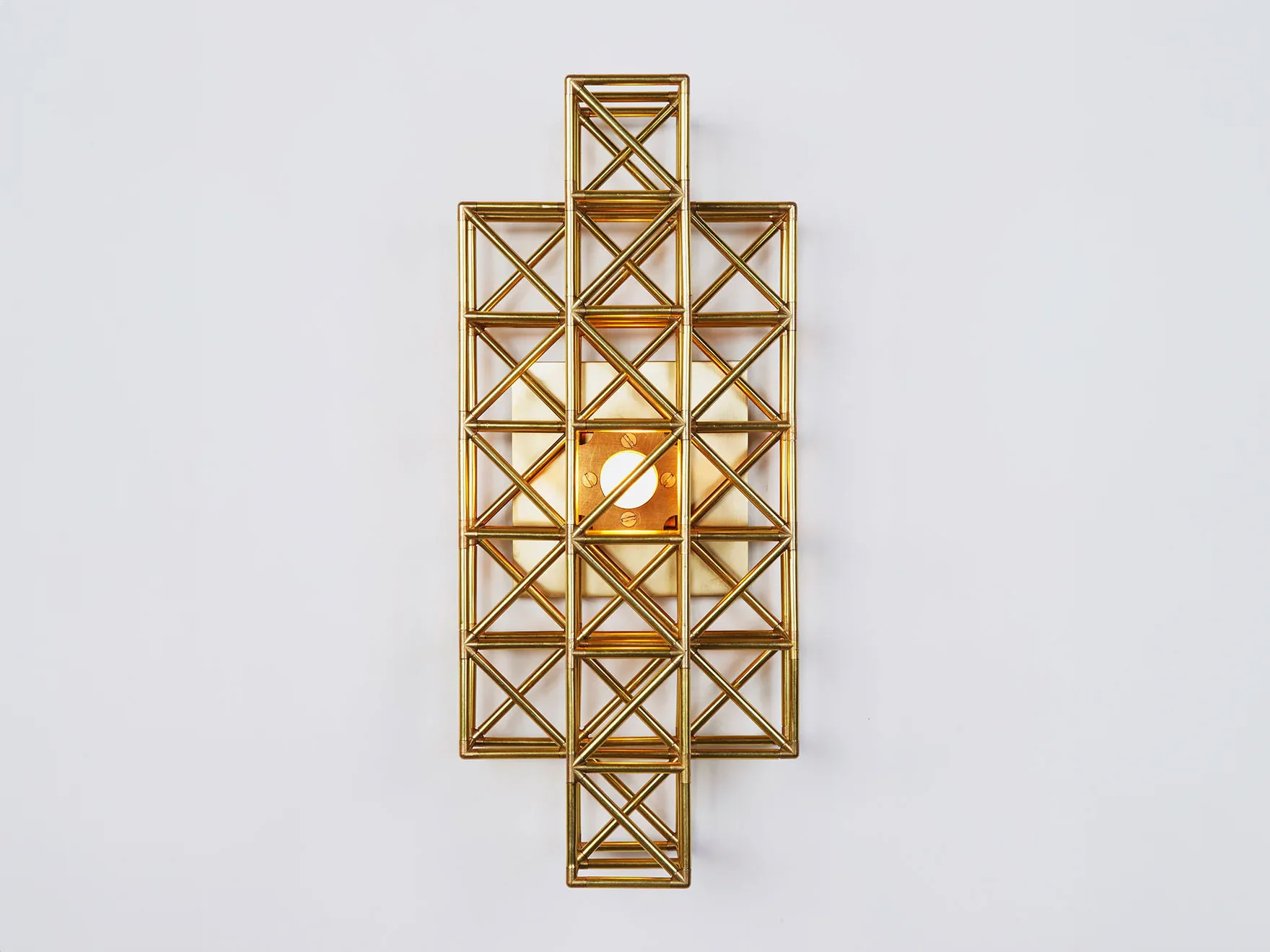 ROLL & HILL GRIDLOCK SCONCE / 193 W6" x D5" x H14"