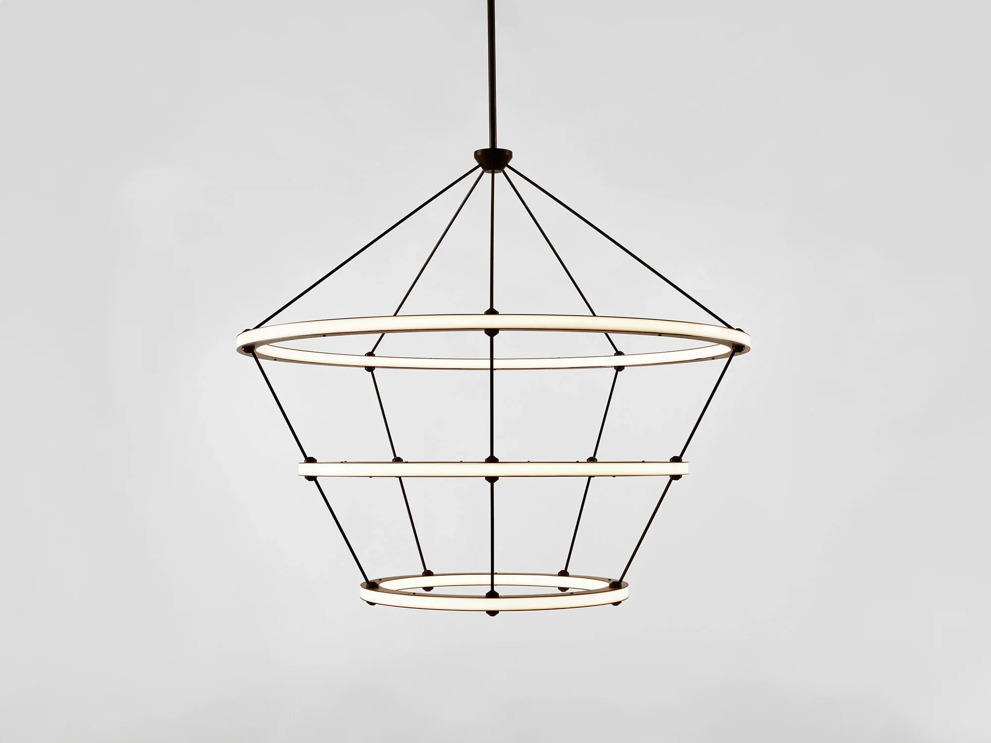 ROLL & HILL HALO PENDANT / 3 RINGS Ø42" x H36"