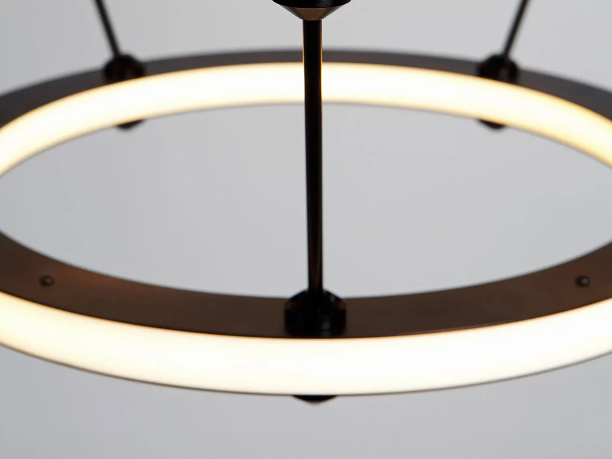 ROLL & HILL HALO PENDANT / 3 RINGS Ø42" x H36" - Image 4