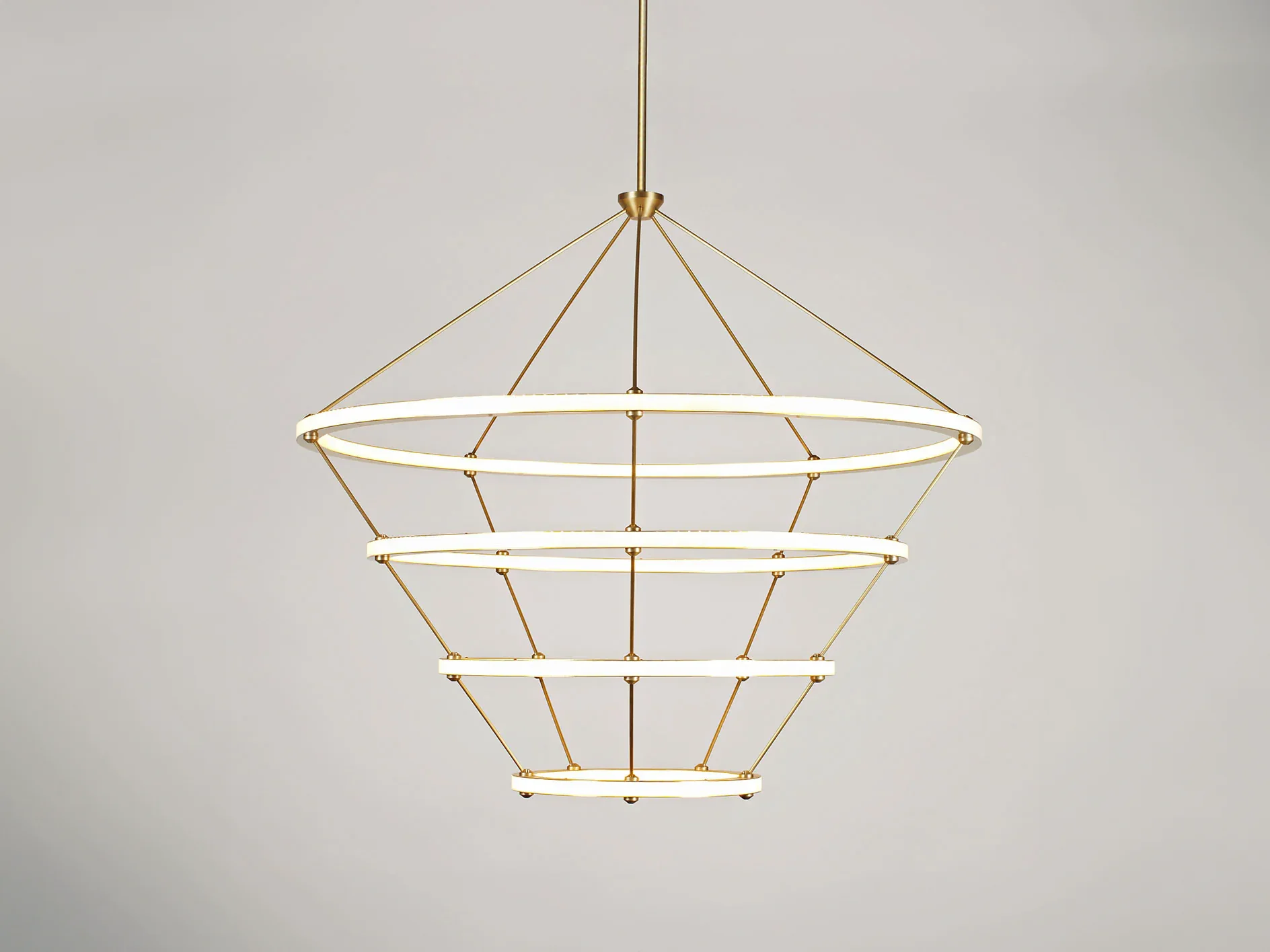 ROLL & HILL HALO PENDANT / 4 RINGS Ø47" x H42"