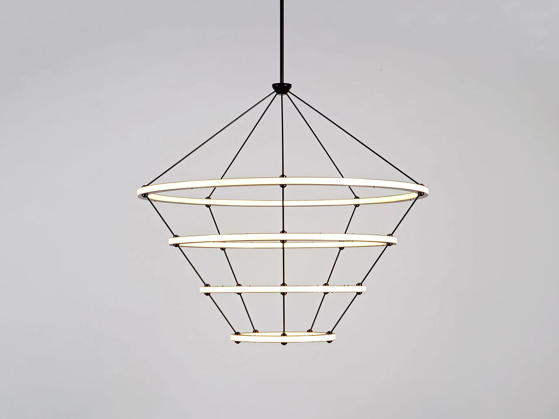 ROLL & HILL HALO PENDANT / 4 RINGS Ø47" x H42" - Image 2