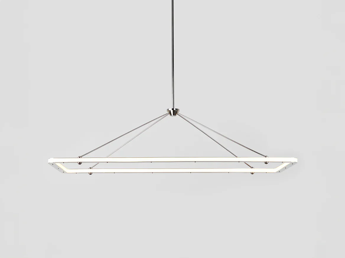 ROLL & HILL HALO PENDANT / RECTANGLE W58" x D25" x H14.5" - Image 2