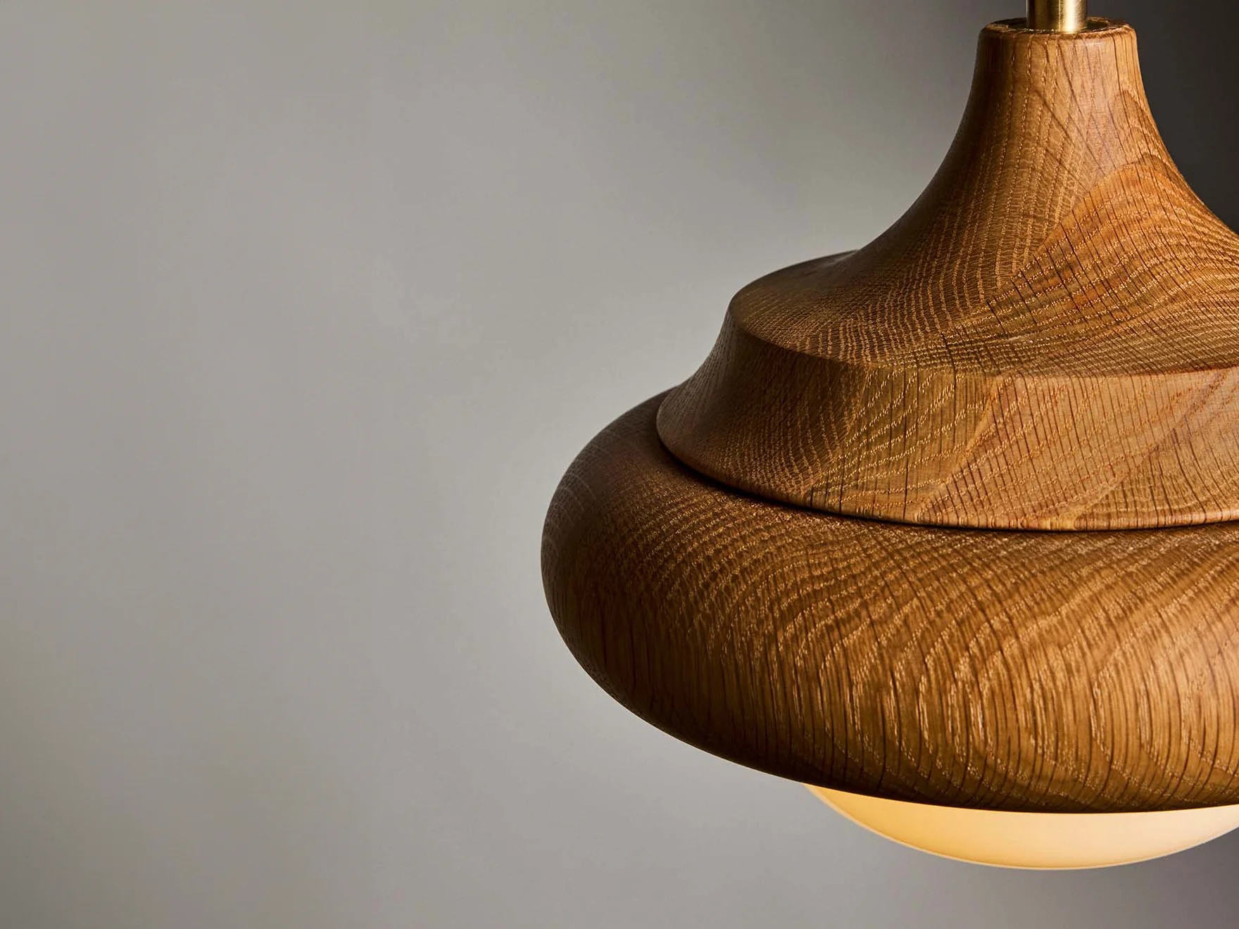 ROLL & HILL HUMBOLDT PENDANT / 02 WOOD Ă8.5" x H7" - Image 2