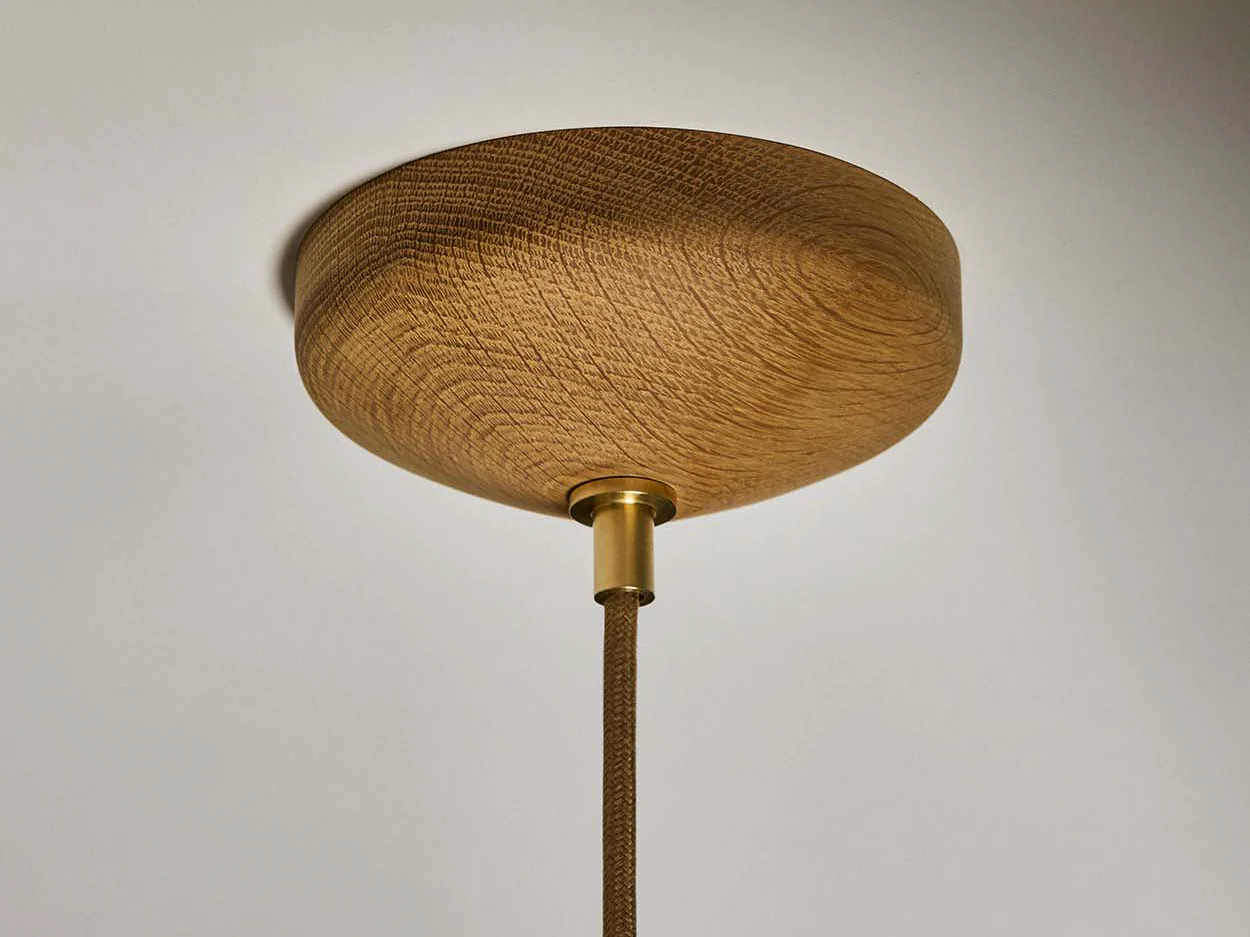 ROLL & HILL HUMBOLDT PENDANT / 01 WOOD Ă8.5" x H3.9" - Image 4