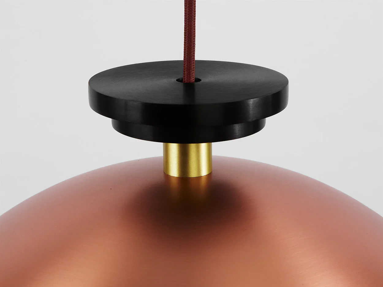 ROLL & HILL SHAPE UP PENDANT / HEMISPHERE W16" x H10" - Image 4