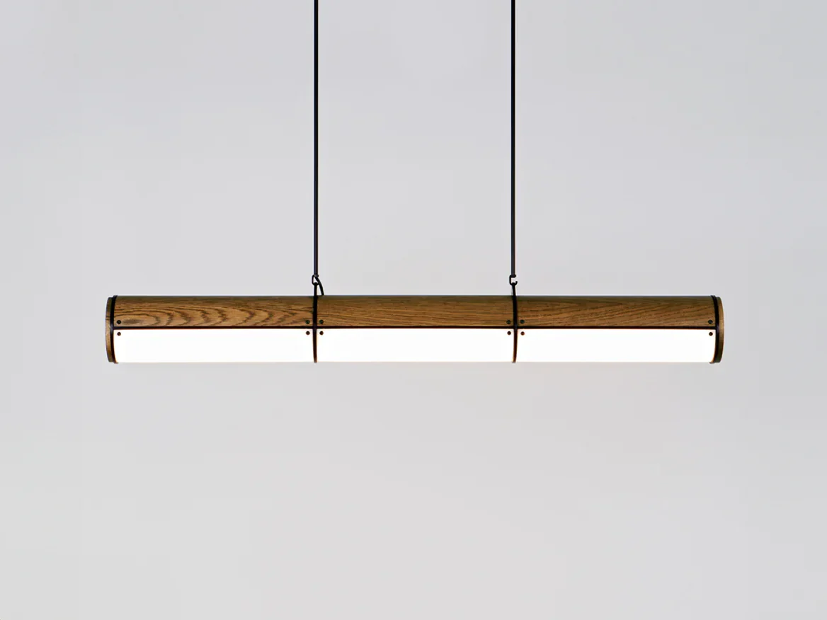 ROLL & HILL WOODY ENDLESS STRAIGHT PENDANT / 3 Ø6" x L55" - Image 2