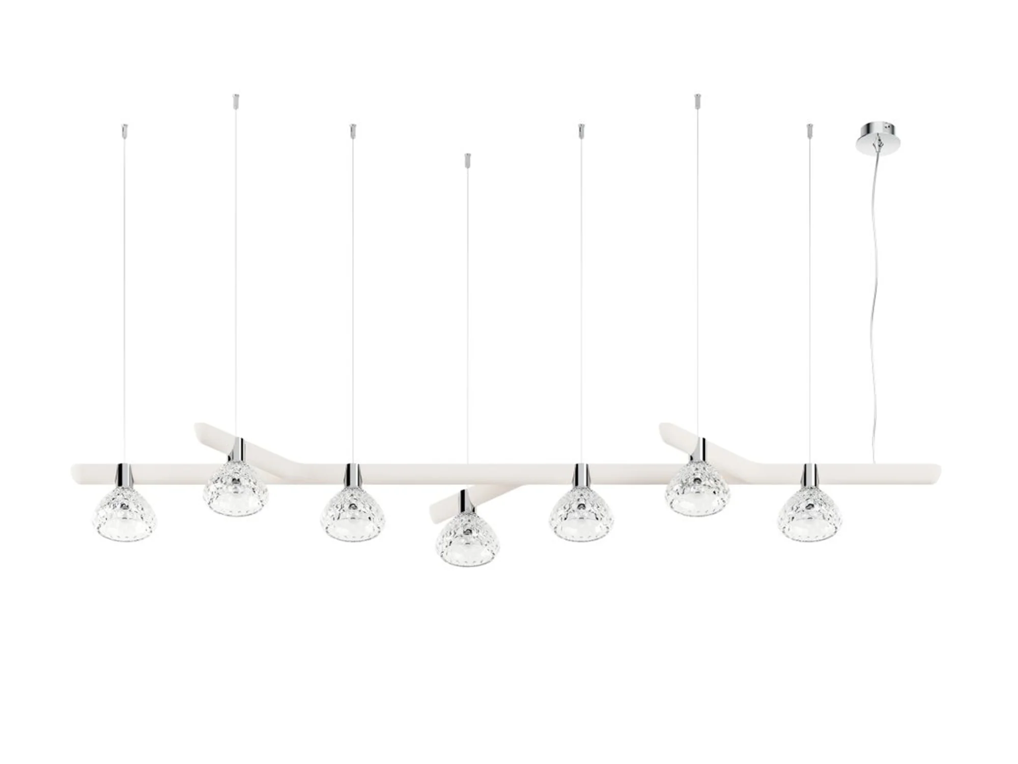 SAINT LOUIS 7 LIGHT FOLIA PENDANT H17.7" x W78.7" - Image 3