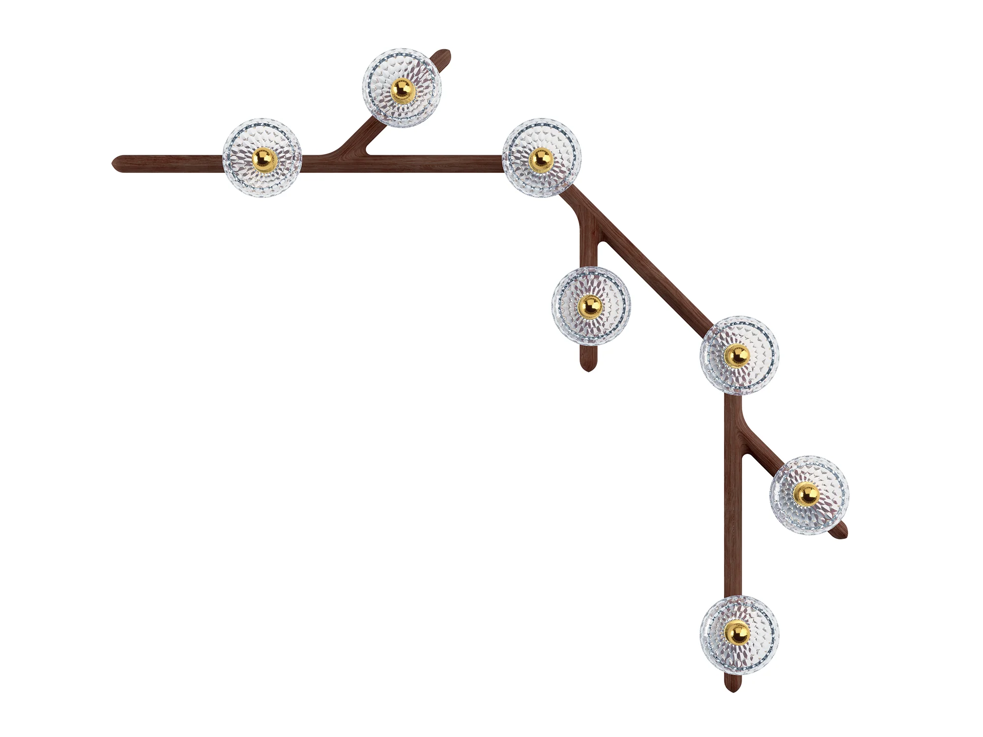 SAINT LOUIS 7 LIGHT FOLIA WALL SCONCE H49.2" x W56.3" x D5.5" - Image 2