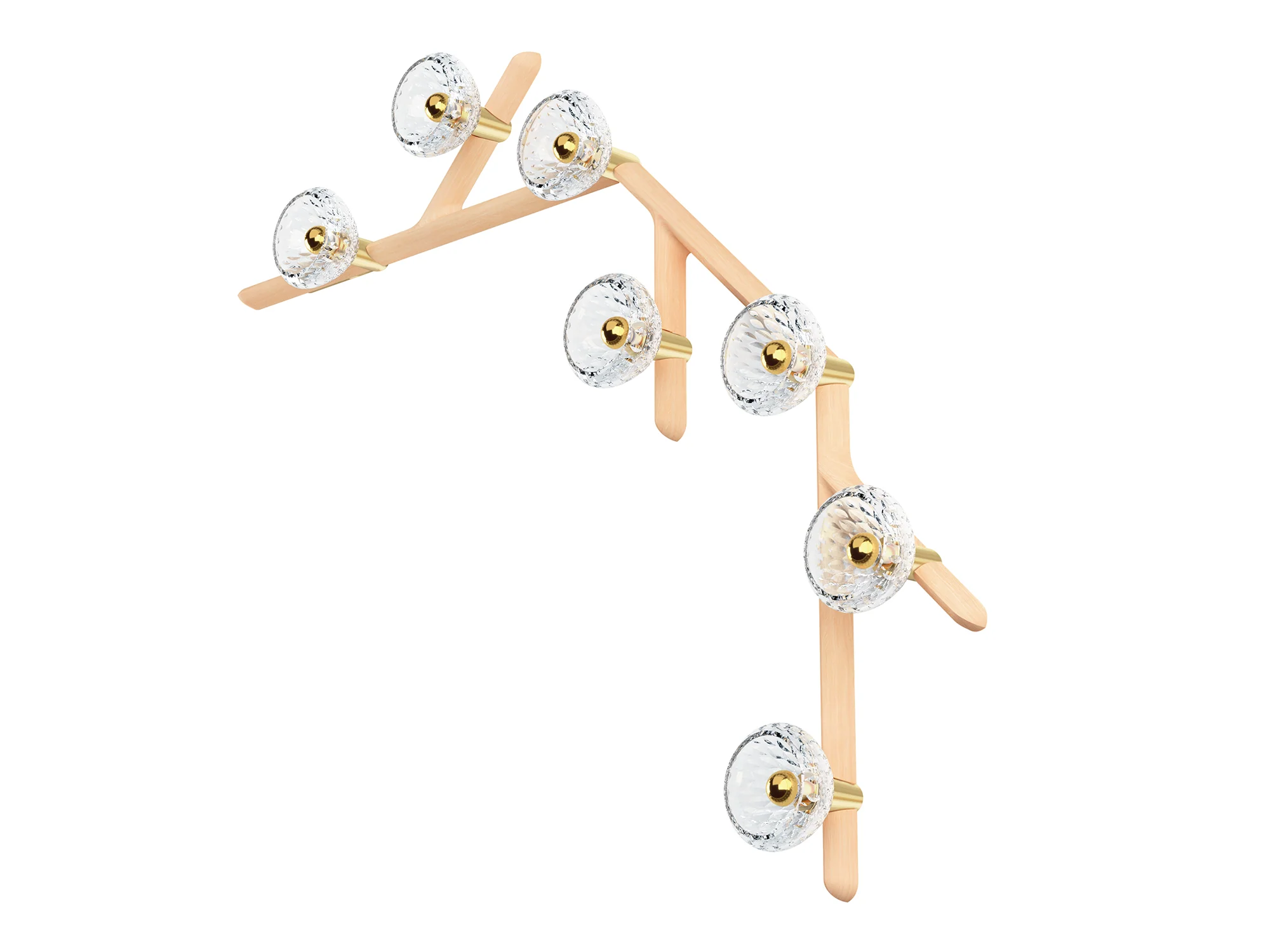 SAINT LOUIS 7 LIGHT FOLIA WALL SCONCE H49.2" x W56.3" x D5.5" - Image 4