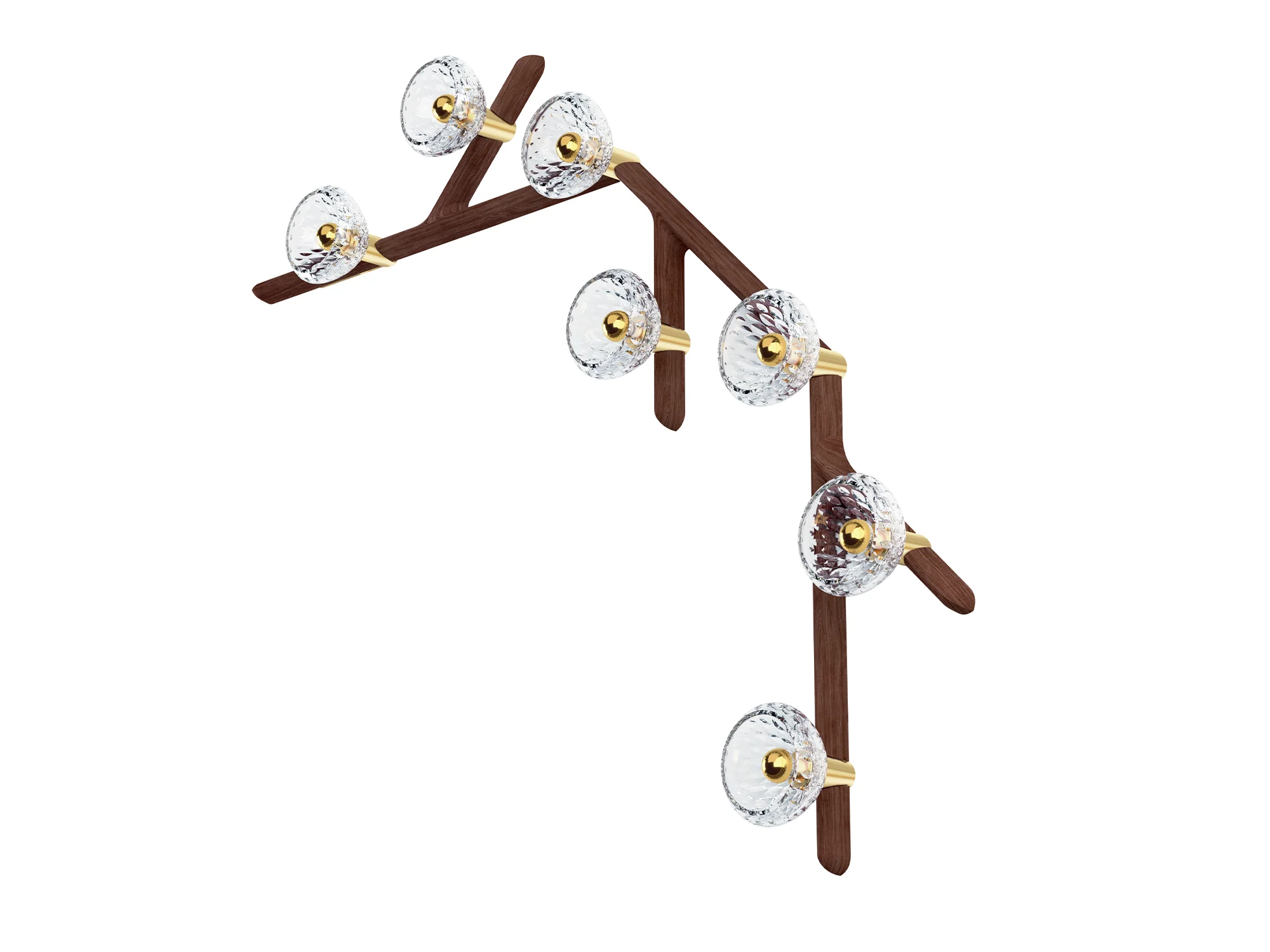 SAINT LOUIS 7 LIGHT FOLIA WALL SCONCE H49.2" x W56.3" x D5.5" - Image 5