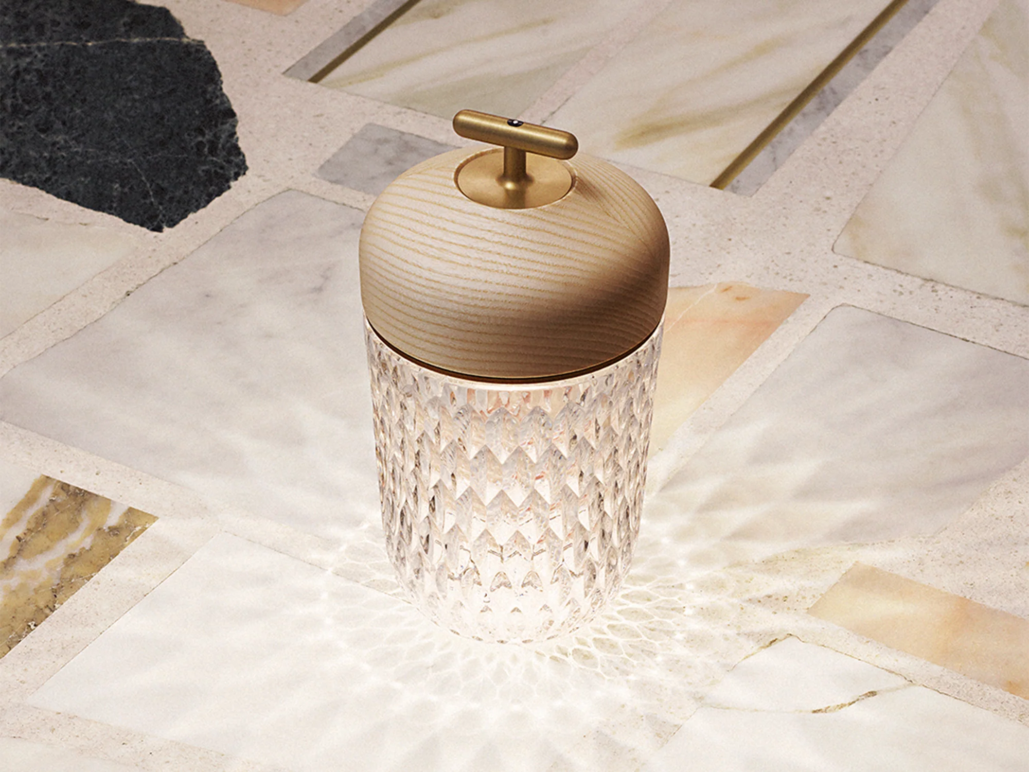 SAINT LOUIS FOLIA PORTABLE CRYSTAL LANTERN Ø6.1" x H11.4" - Image 9