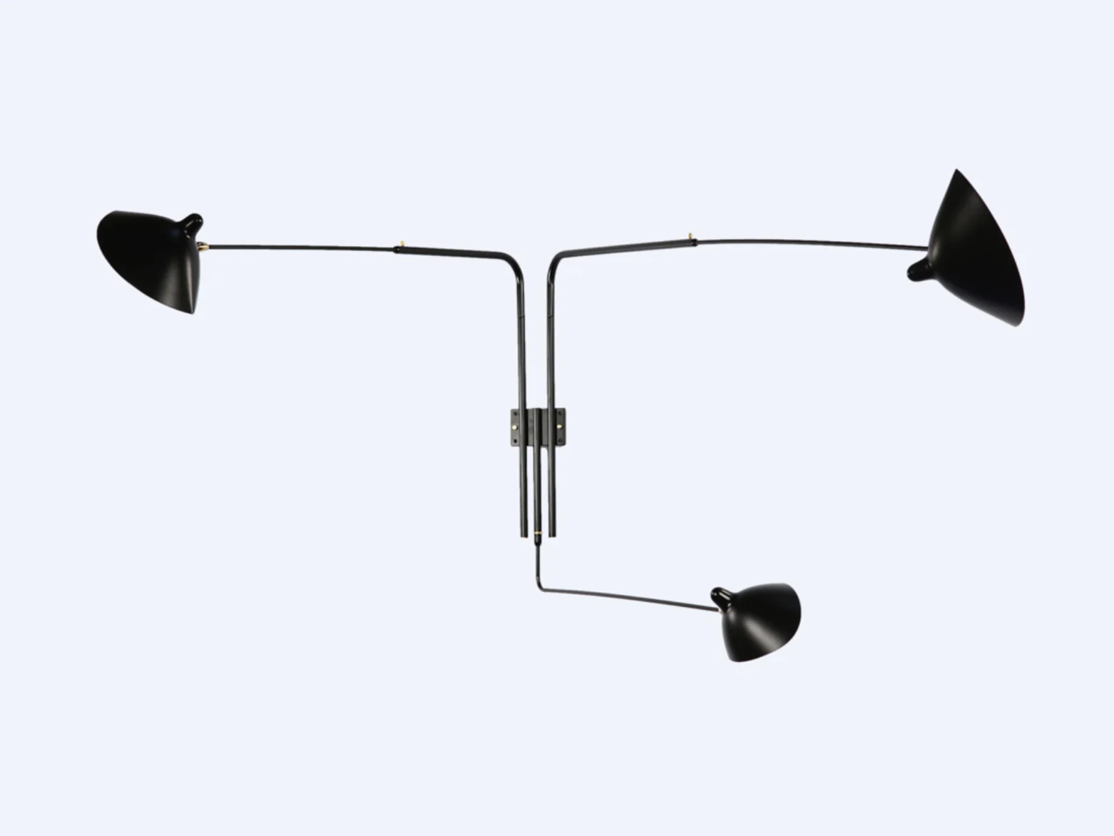 SERGE MOUILLE ROTATING 3 ARM SCONCE