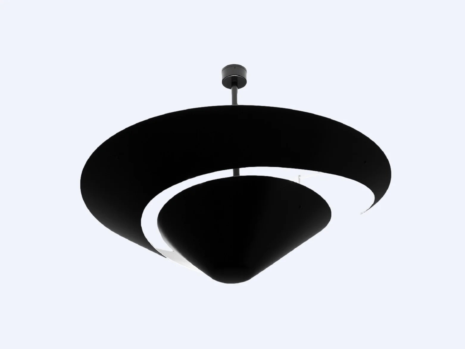 SERGE MOUILLE SNAIL CEILING LAMP - Image 2