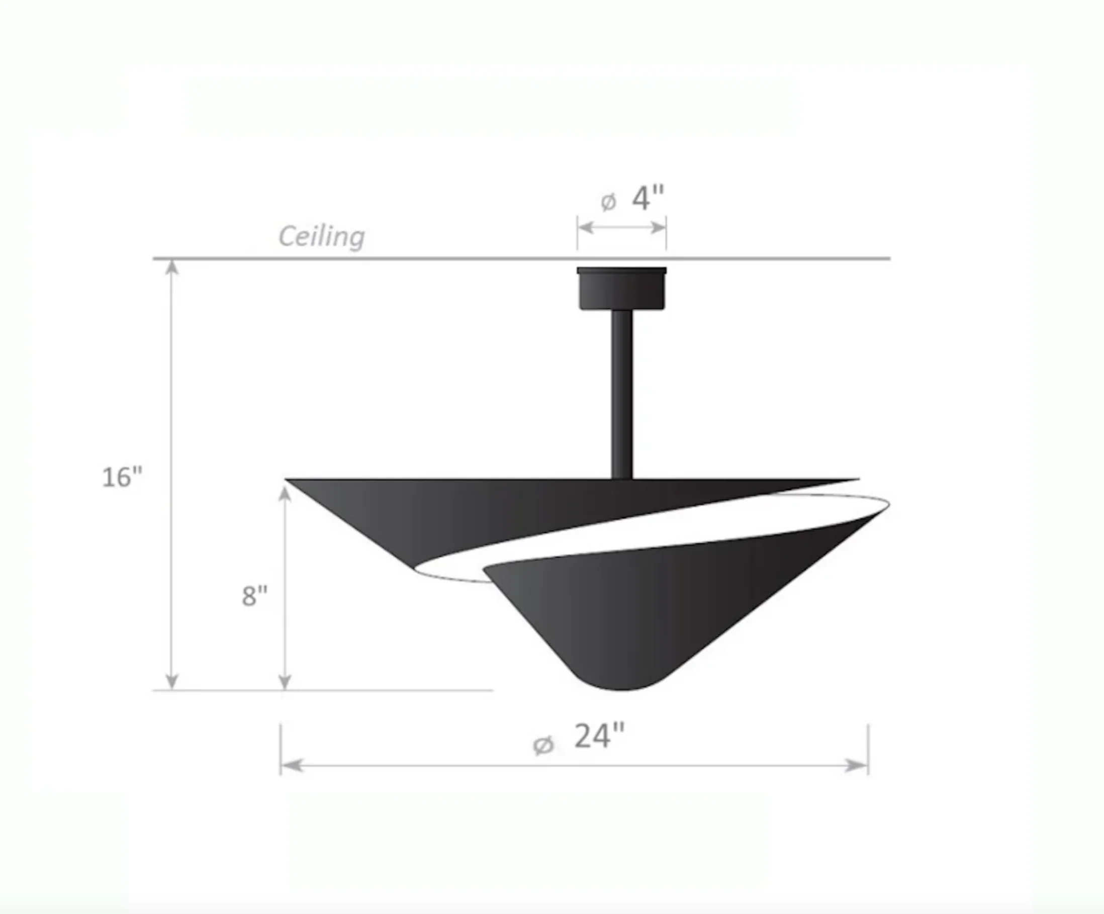 SERGE MOUILLE SNAIL CEILING LAMP - Image 5