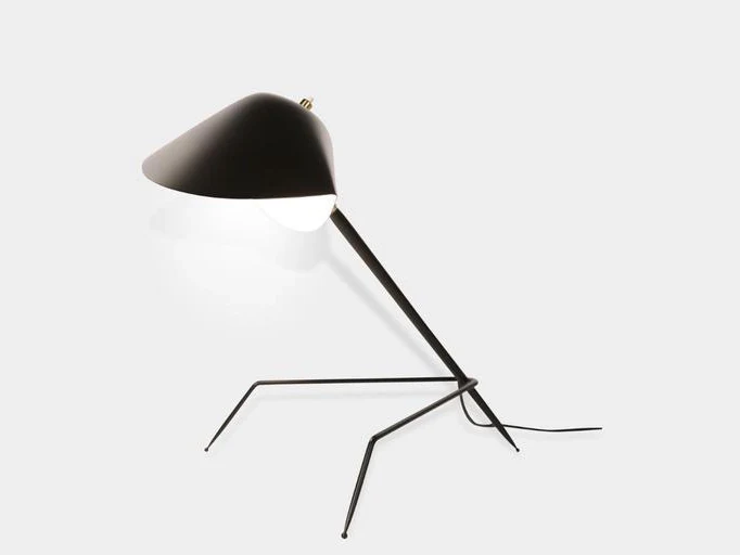 SERGE MOUILLE TRIPOD DESK LAMP H14" x W12" x D12" - Image 2
