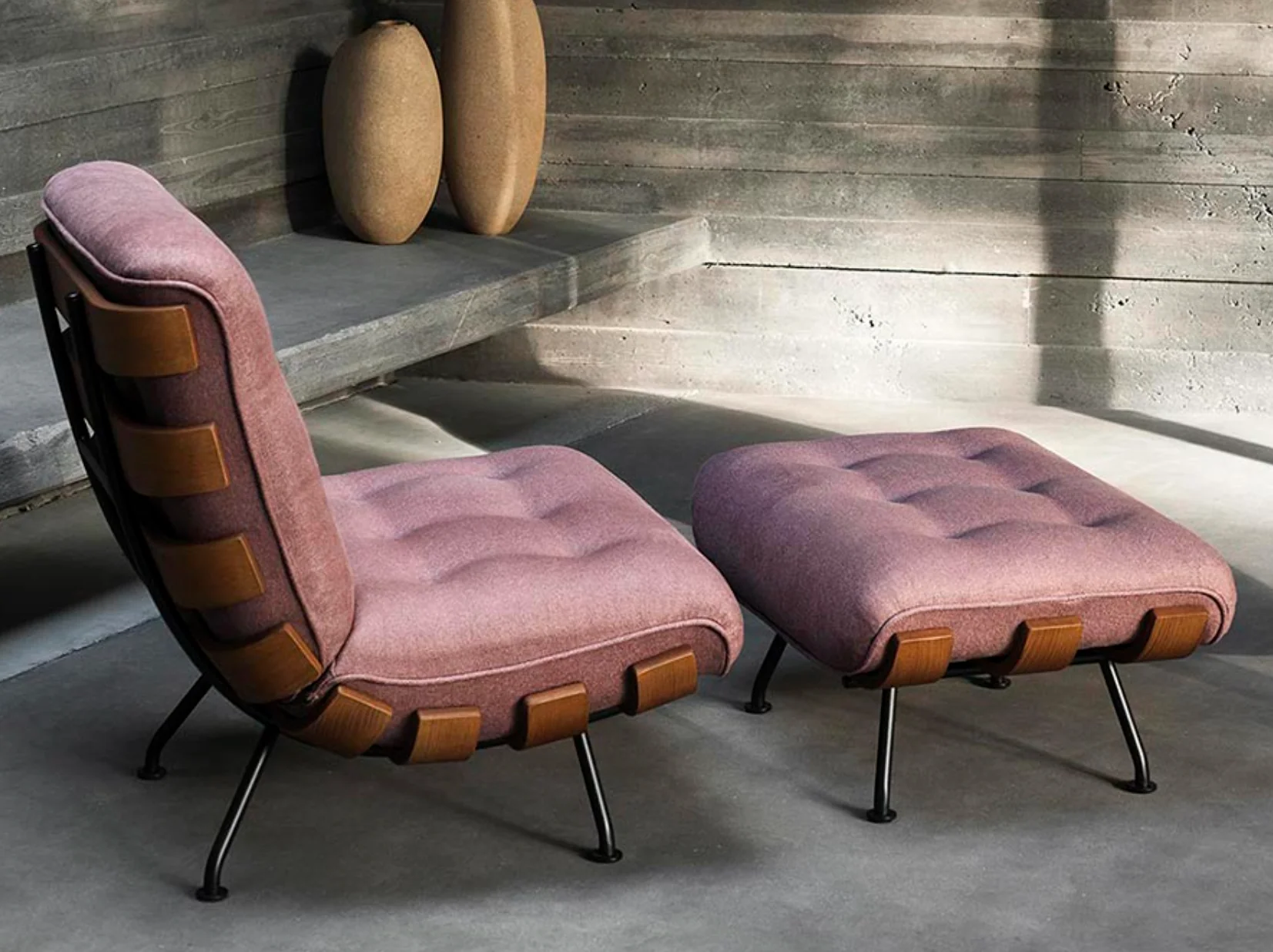 TACCHINI MARTIN EISLER COSTELA OTTOMAN L29" x D21.6" x H15.75" - Image 3